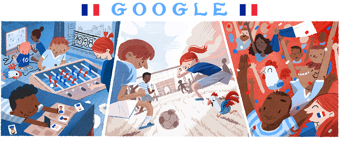 Helene Leroux's 2018 World Cup Google doodle (Google)