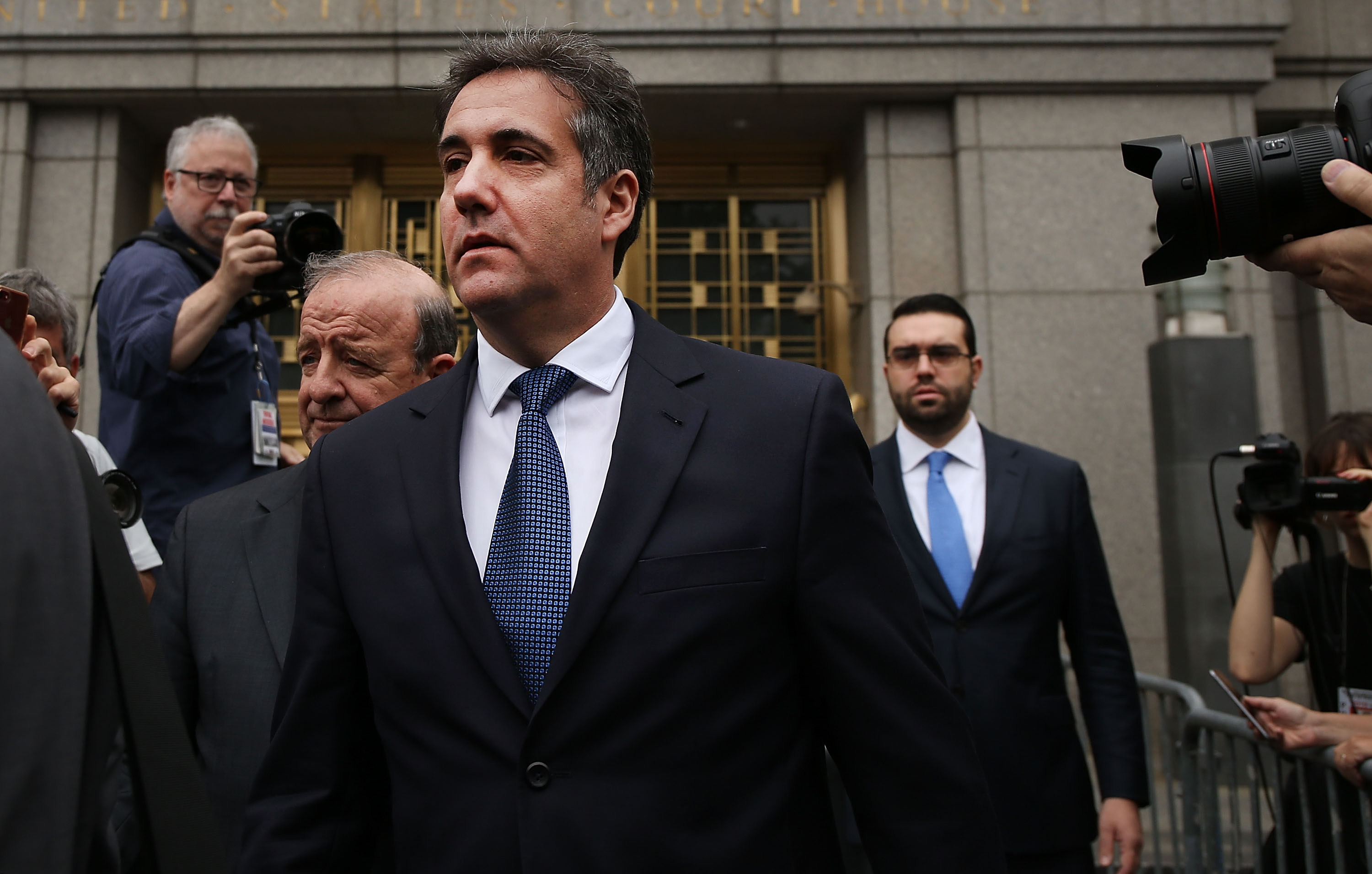 Michael Cohen, longtime personal lawyer and confidante for President Donald Trump, leaves the United States District Court Southern District of New York on May 30, 2018 in New York City. (Spencer Platt&mdash;Getty Images)