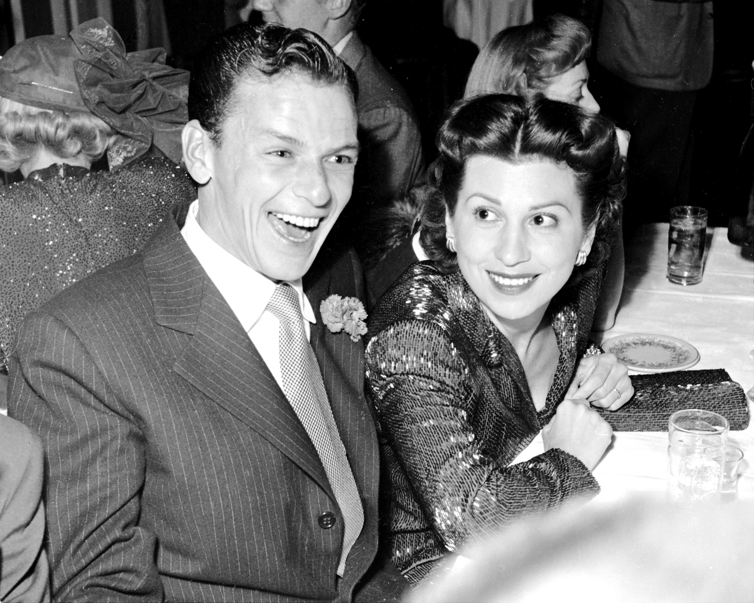 Frank Sinatra and Nancy Barbato Sinatra at the Mocambo in Hollywood on Jan. 11, 1949; they were married from 1939 to 1951. (New York Daily News Archive/Getty Images)