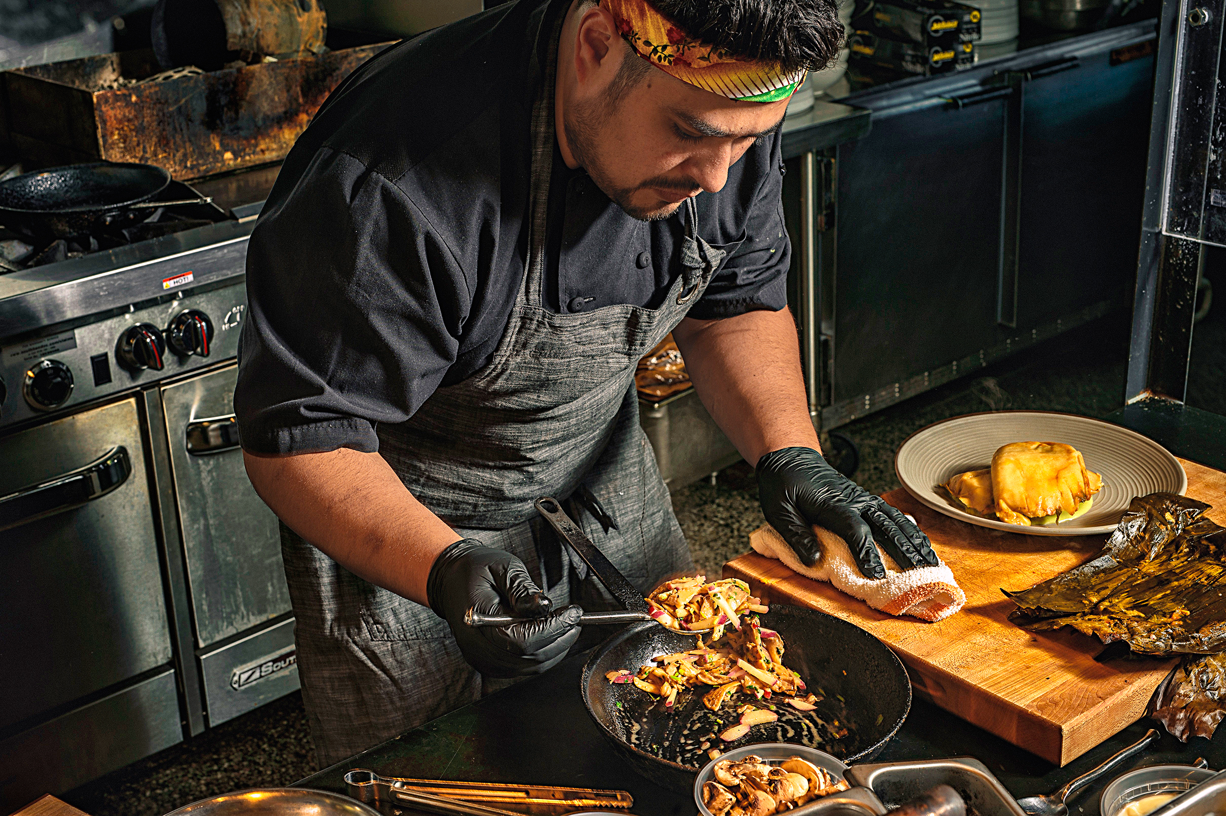 Oscar Diaz of the Cortez in Raleigh, N.C., which has become an exemplar of new Southern cuisine (Mike Belleme for TIME)