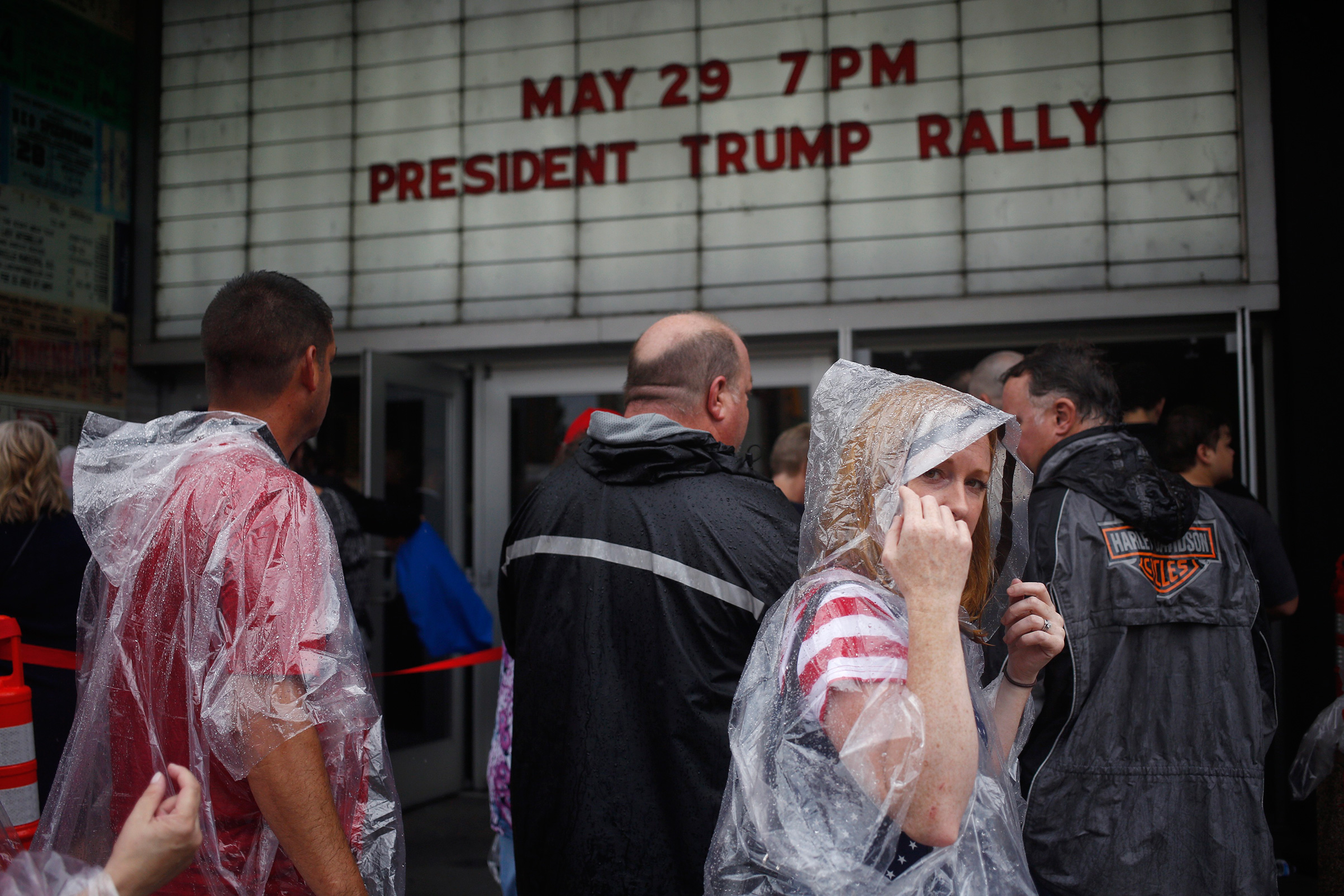 The line outside a Trump rally in Nashville in the spring. Trump’s 2016 victory continued the GOP’s dominance of Southern politics (Luke Sharrett—Bloomberg/Getty Images)
