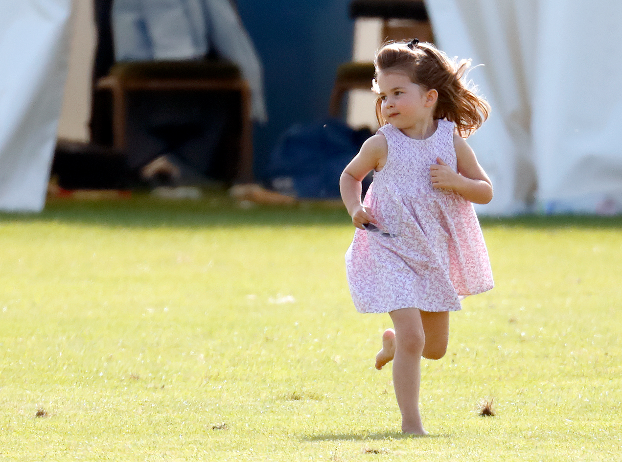 Princess Charlotte of Cambridge attends the Maserati Royal Charity Polo Trophy at the Beaufort Polo Club on June 10, 2018 in Gloucester, England. (Max Mumby/Indigo&mdash;Getty Images)