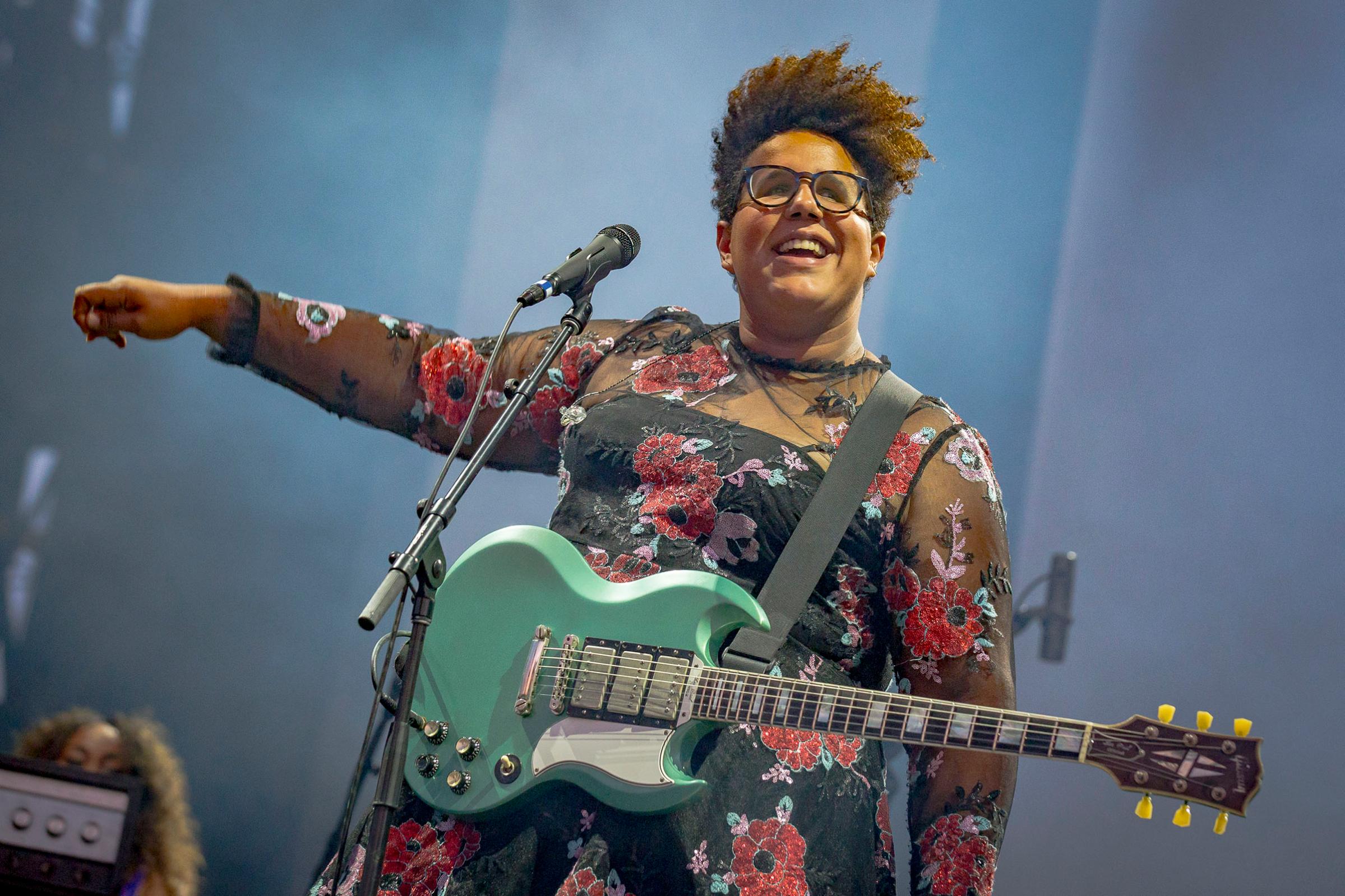 Brittany Howard of Alabama Shakes performs at the Osheaga Music and Art Festival at Parc Jean-Drapeau on August 6, 2017.