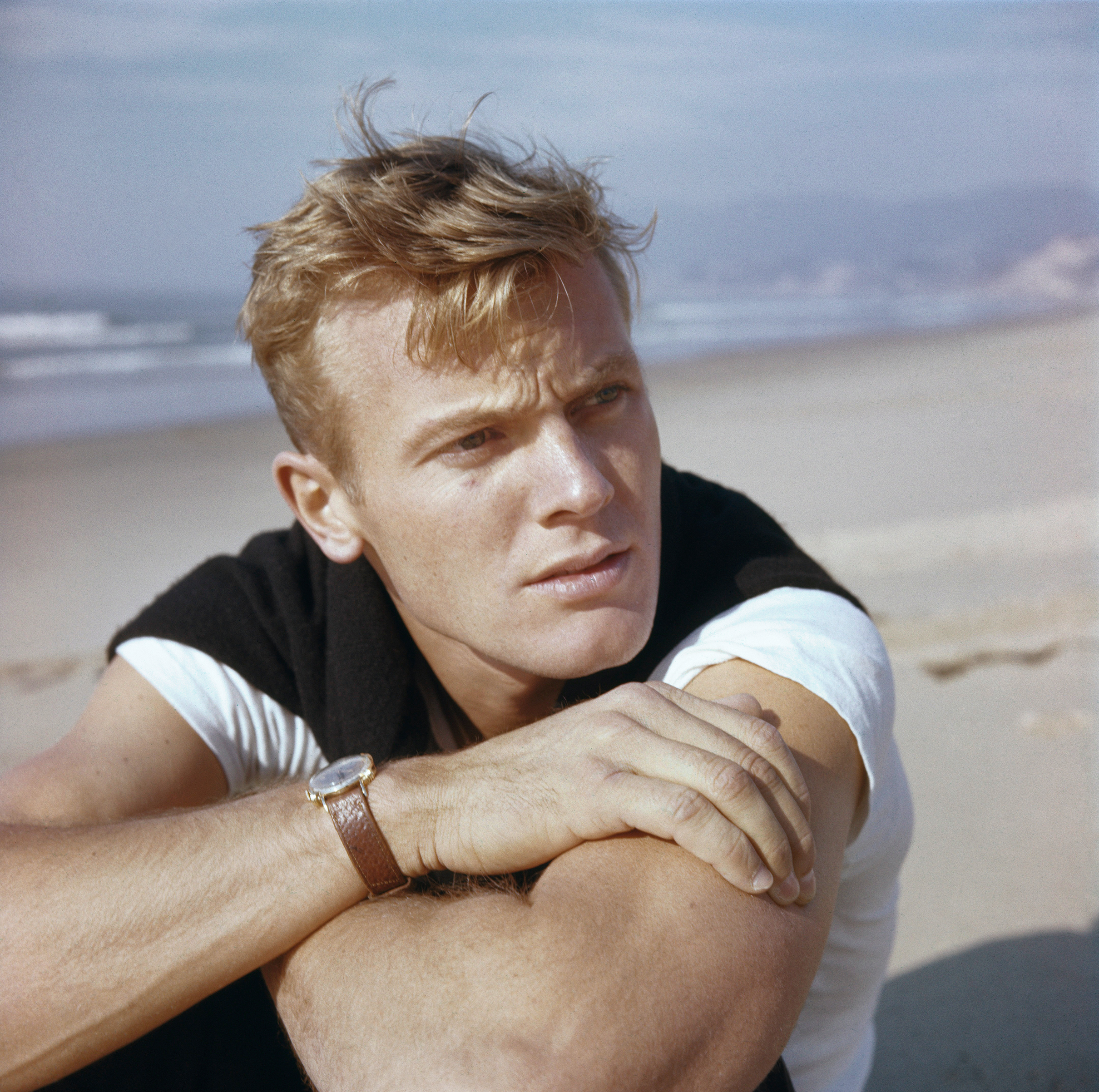 Hunter was best known as a Hollywood idol in the 1950s, starring in movies such as Battle Cry and The Burning Hills (Silver Screen Collection/Getty Images)