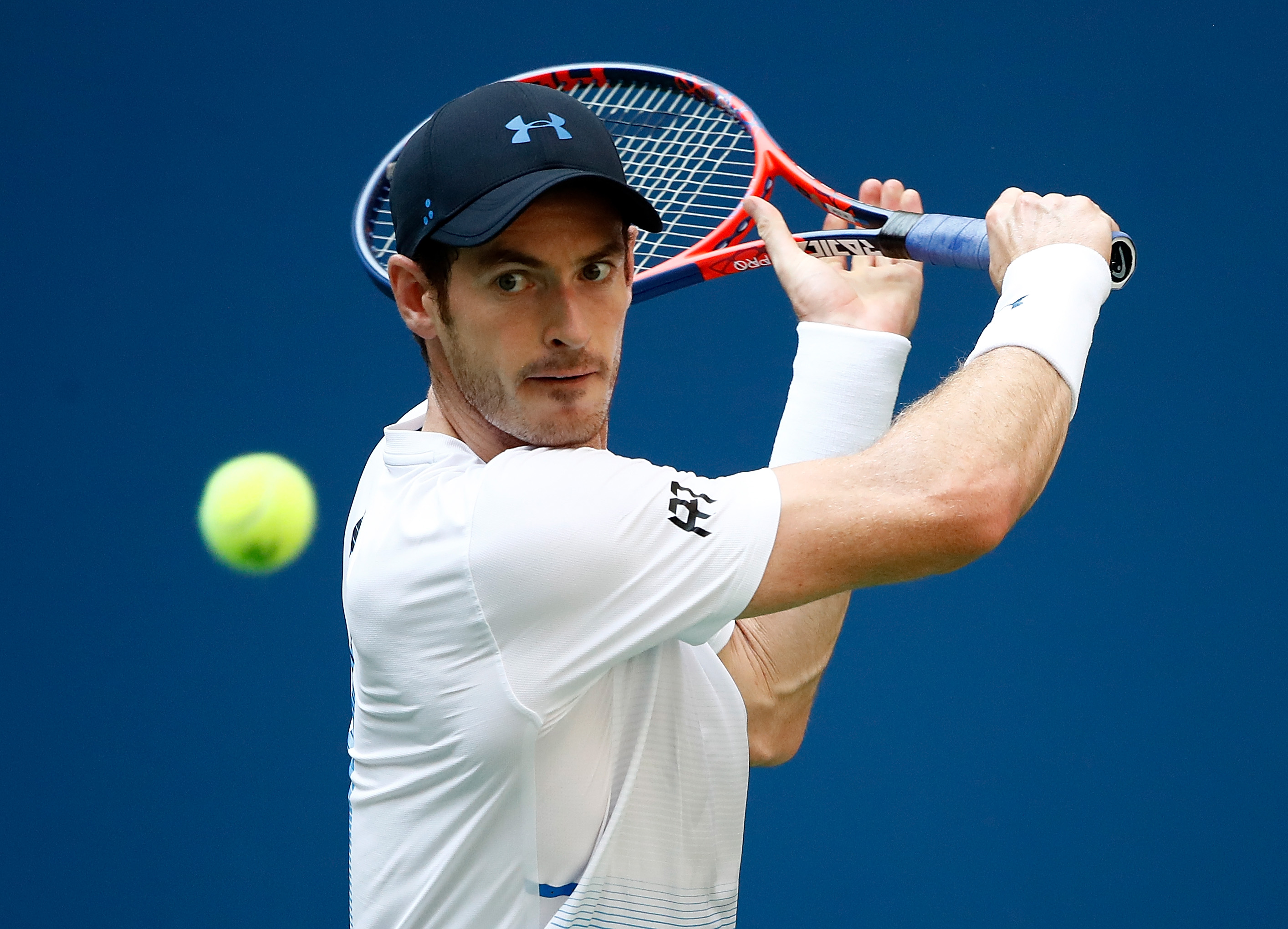 Andy Murray of Great Britain returns the ball during his men's singles second round match against Fernando Verdasco of Spain on Day Three of the 2018 US Open at the USTA Billie Jean King National Tennis Center on August 29, 2018 in the Flushing neighborhood of the Queens borough of New York City.  (Photo by Julian Finney/Getty Images) (Julian Finney&mdash;Getty Images)