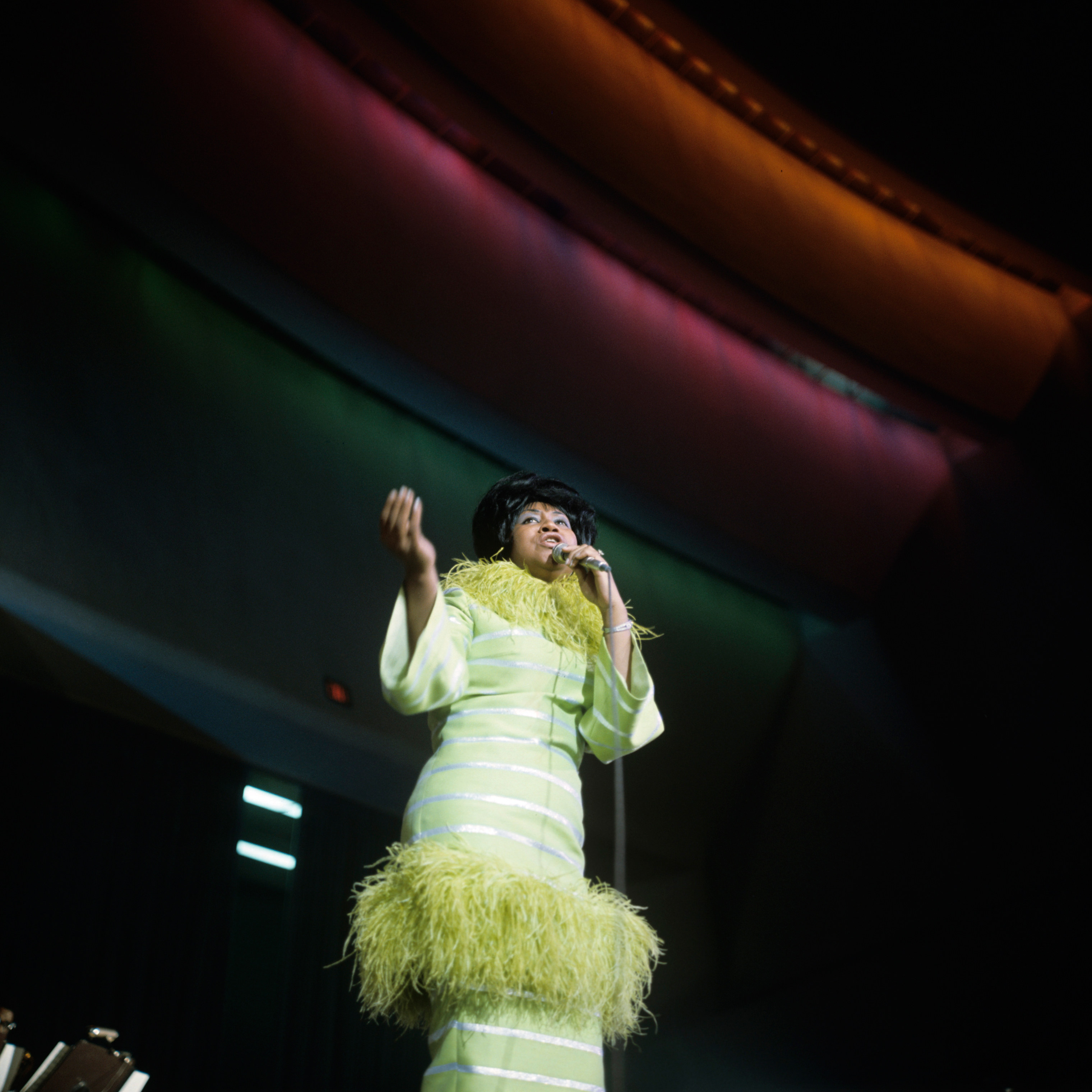 Aretha Franklin performs in 1969. (ABC/Getty Images)