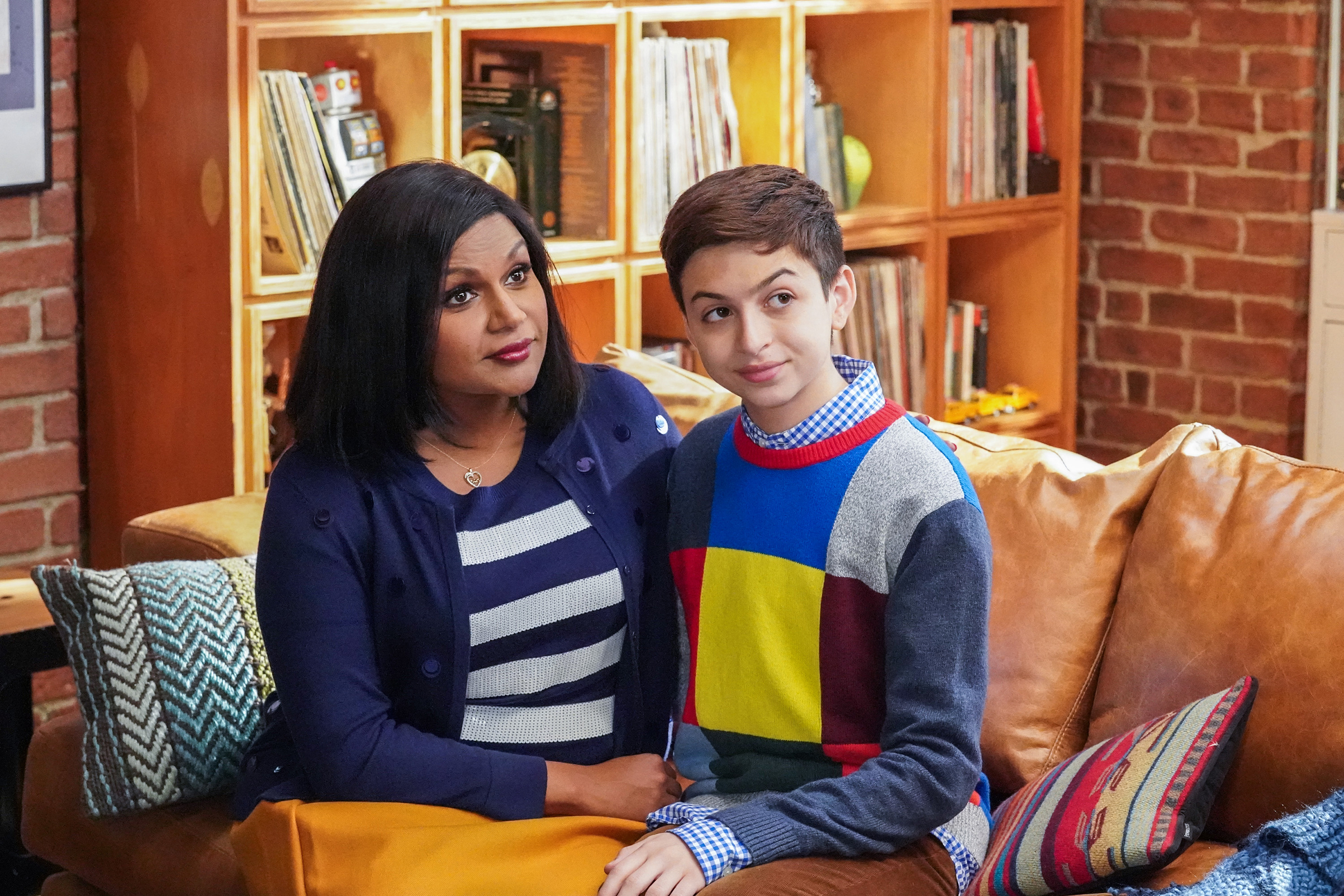 Totah starred in the Mindy Kaling-produced comedy Champions. (She asked that a production photo from her professional work be used to accompany this essay, rather than a personal photo that puts emphasis on her current appearance.) (NBCUniversal)