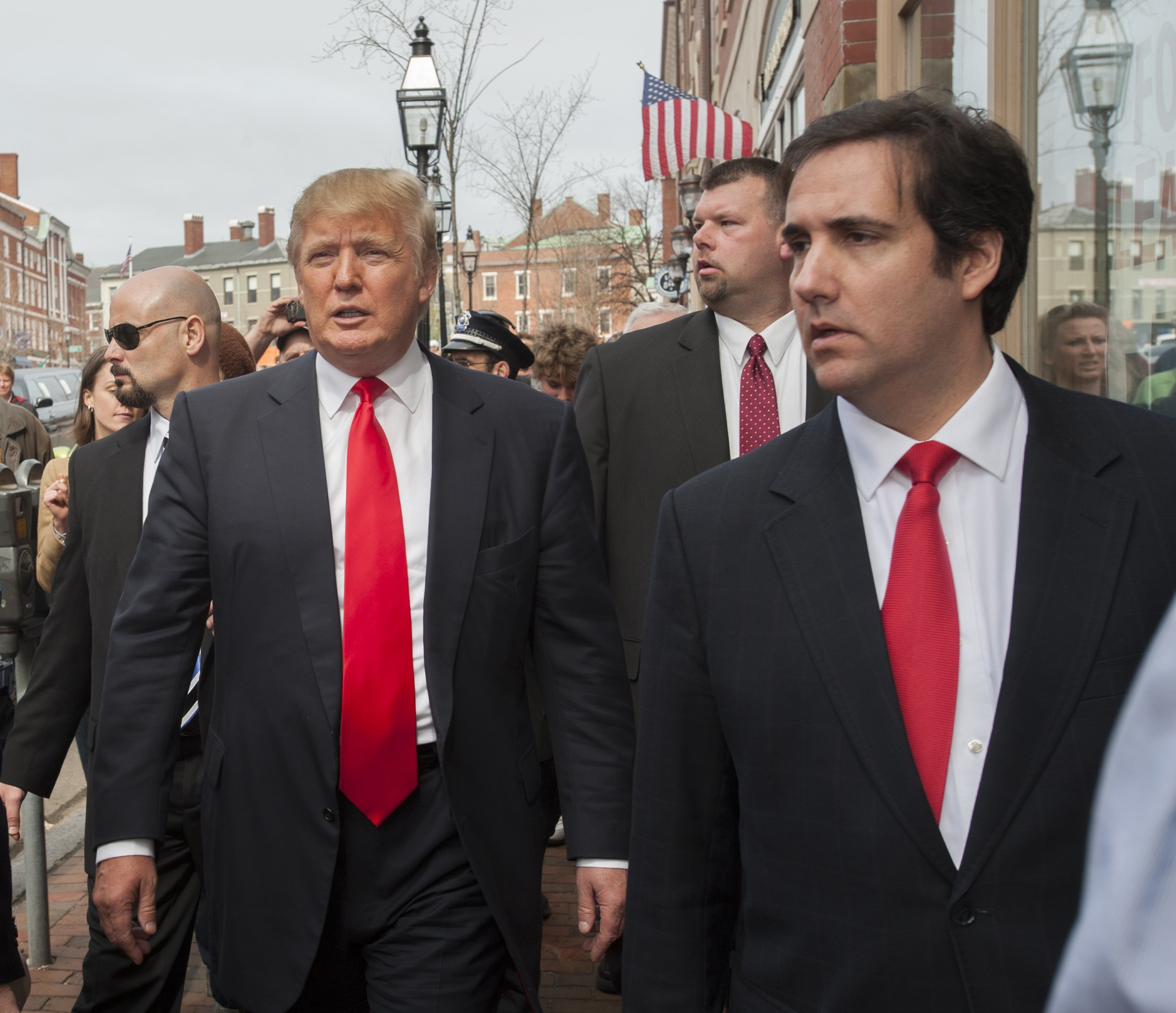 Trump and Cohen visit Portsmouth, N.H., in April 2011 (Rick Friedman—Polaris)