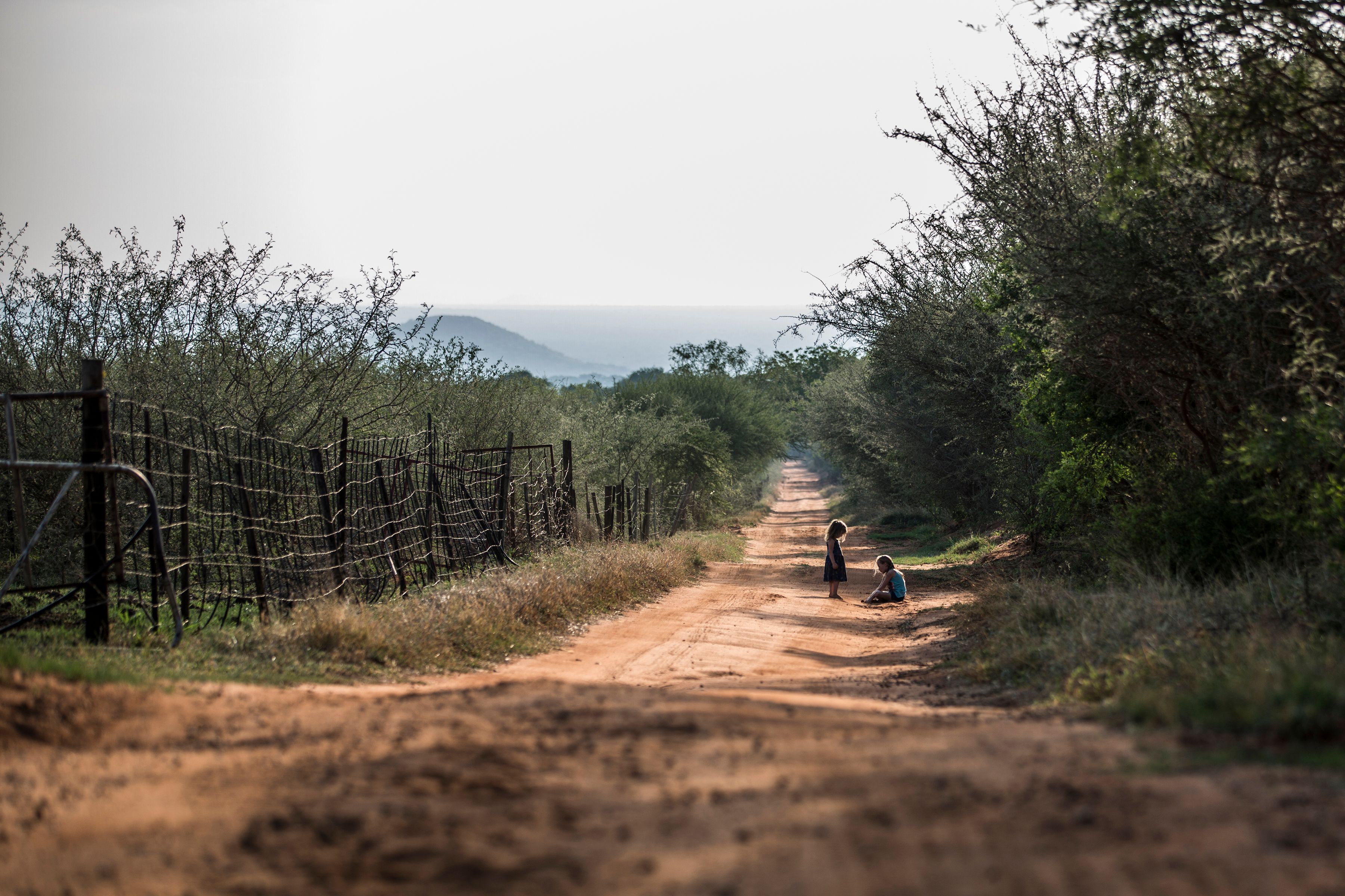 OCT 2017: Two children play on a farm in Limpopo province, South Africa. (GULSHAN KHAN&mdash;AFP/Getty Images)