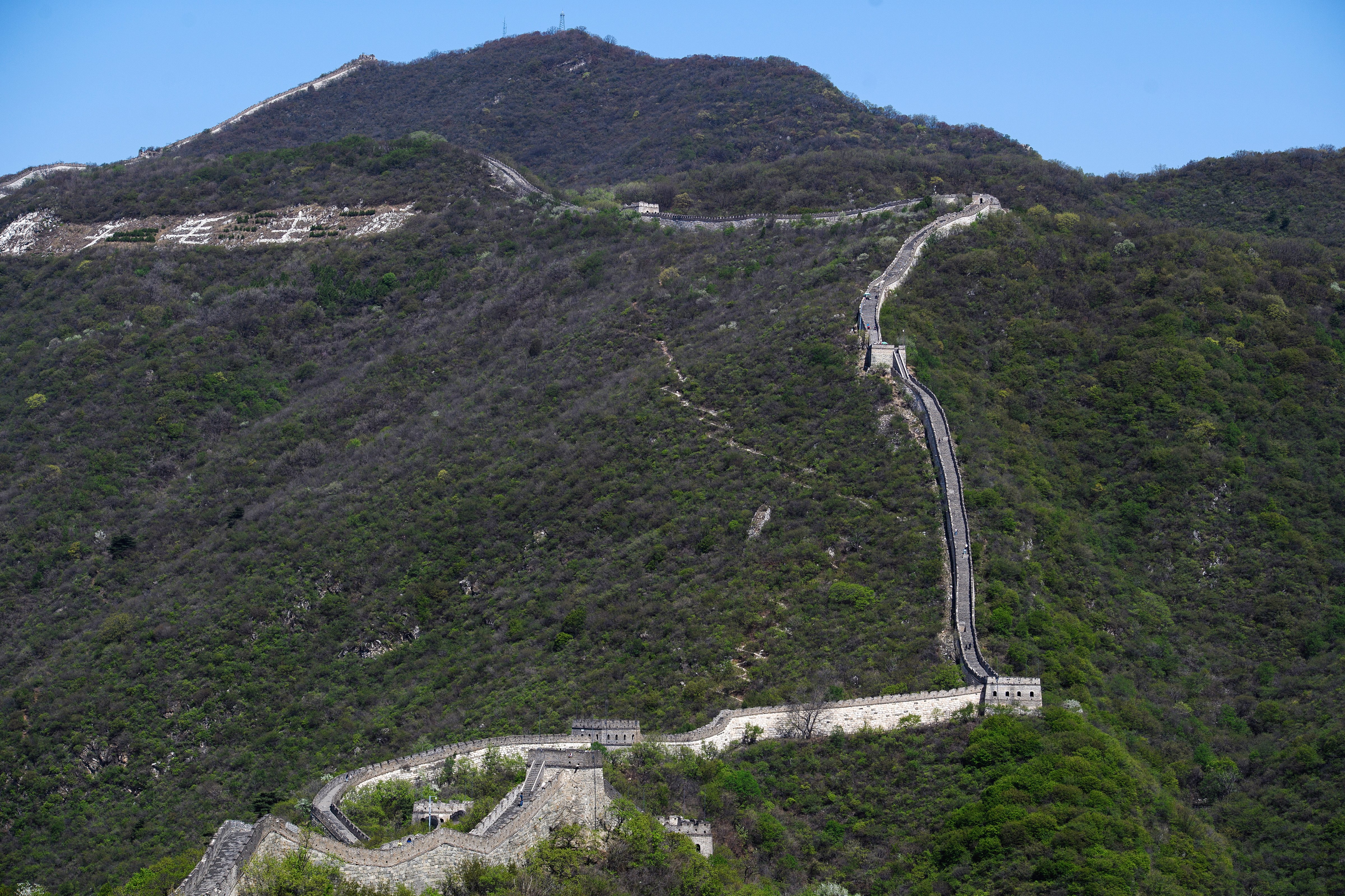 A view of the Great Wall of China near Beijing. The wall is inscribed on the UNESCO World Heritage List. Donat Sorokin/TASS (Photo by Donat SorokinTASS via Getty Images) (Great Wall of China)