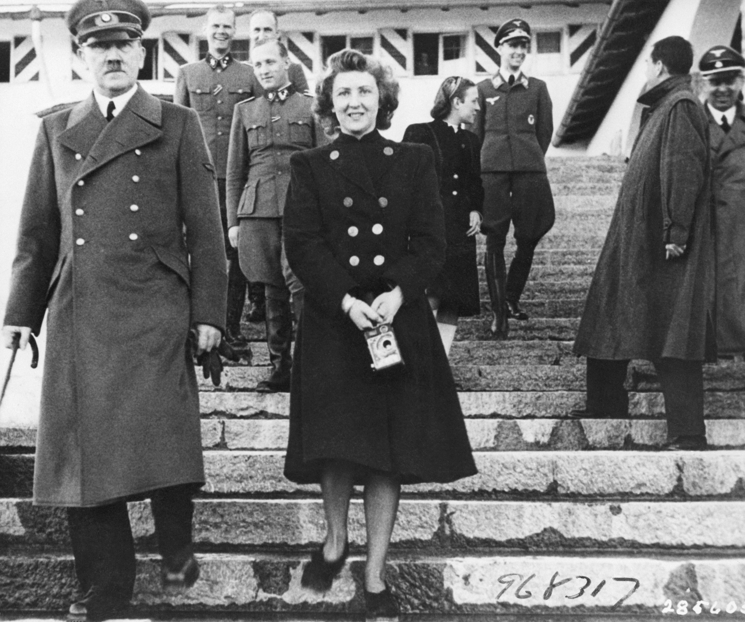 Adolf Hitler with Eva Braun. Undated Photo. (Bettmann/Getty Images)