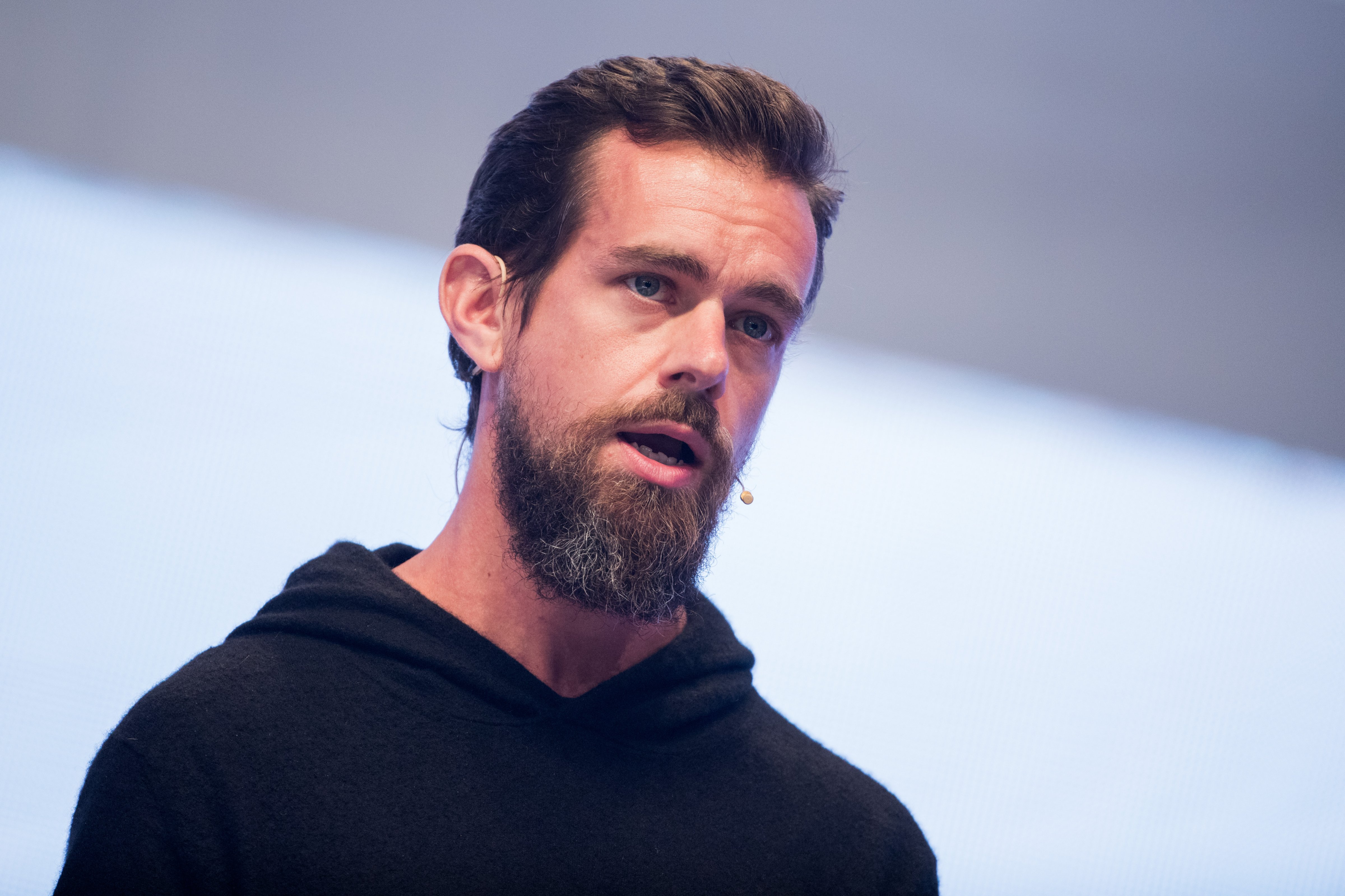 Jack Dorsey, CEO of Twitter is pictured at the digital fair dmexco in Cologne, Germany, on Sept. 13, 2017. (Rolf Vennenbernd—dpa/Getty Images)