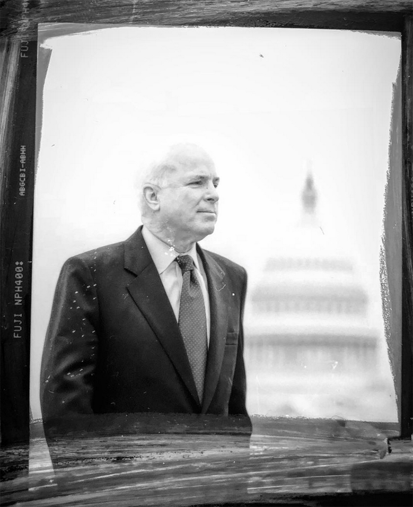 A contact print of Sen. John McCain at the U.S. Capital in Washington. (Christopher Morris—VII for TIME)