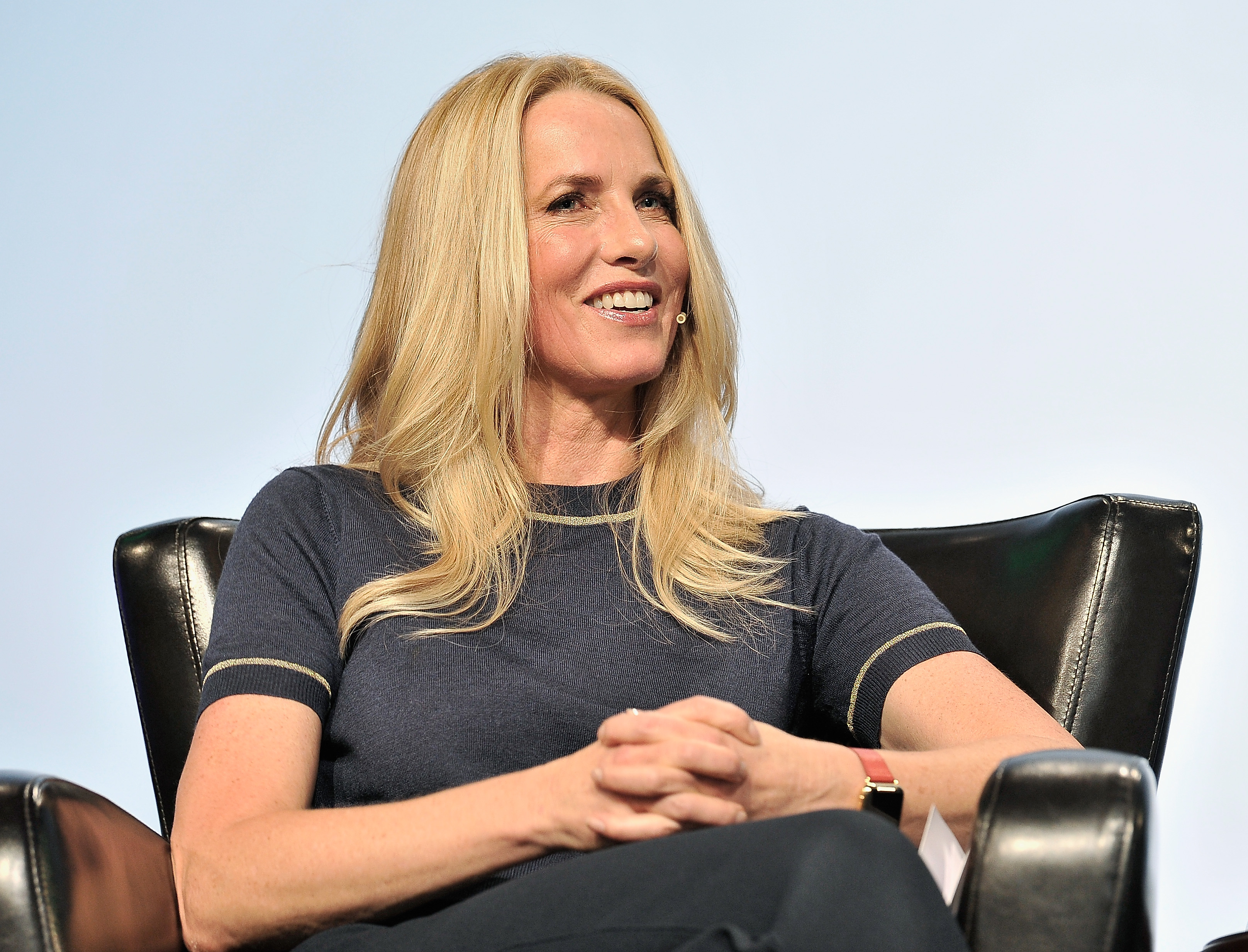 Emerson Collective Founder and President Laurene Powell Jobs speaks onstage during TechCrunch Disrupt SF 2017 at Pier 48 on September 20, 2017 in San Francisco, California. (Steve Jennings—Getty Images for TechCrunch)