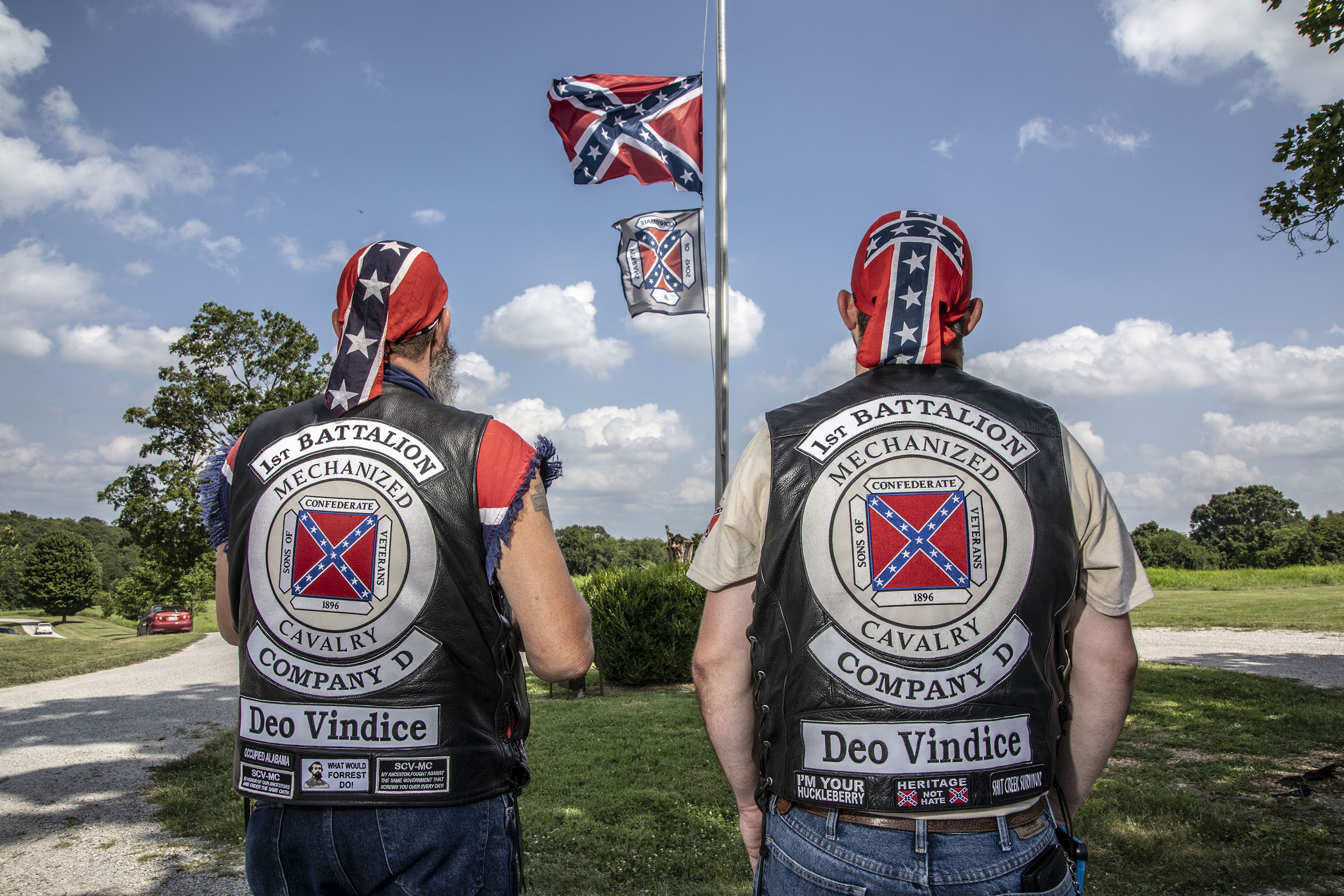 Attendees at the dedication of the National Confederate Museum in Elm Springs, Tenn., on July 20, 2018. (Mark Peterson—Redux for TIME)