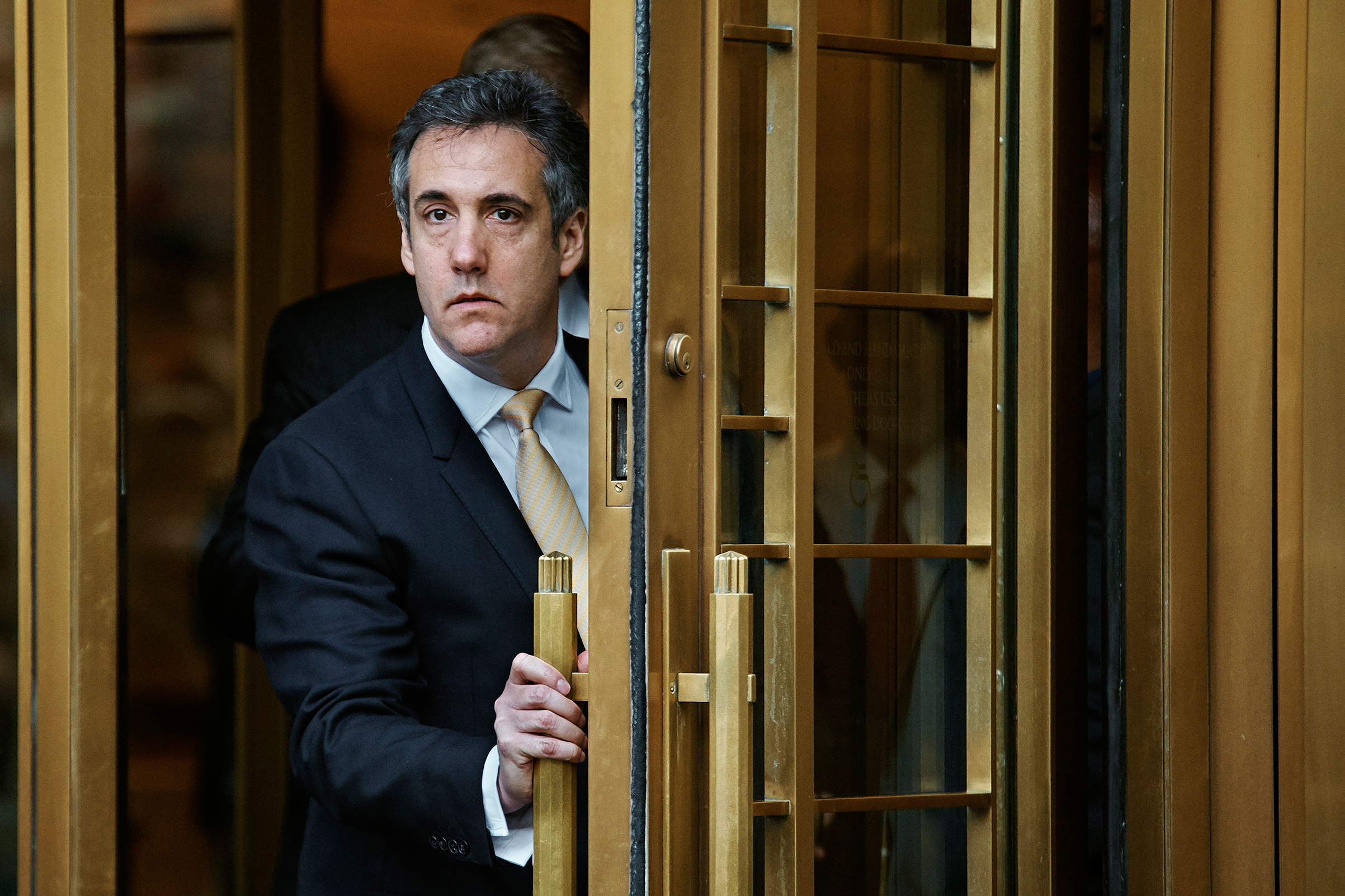 Michael Cohen, the President’s longtime personal lawyer, leaves federal court in Manhattan on Aug. 21 (Andres Kudacki—The New York Times/Redux)