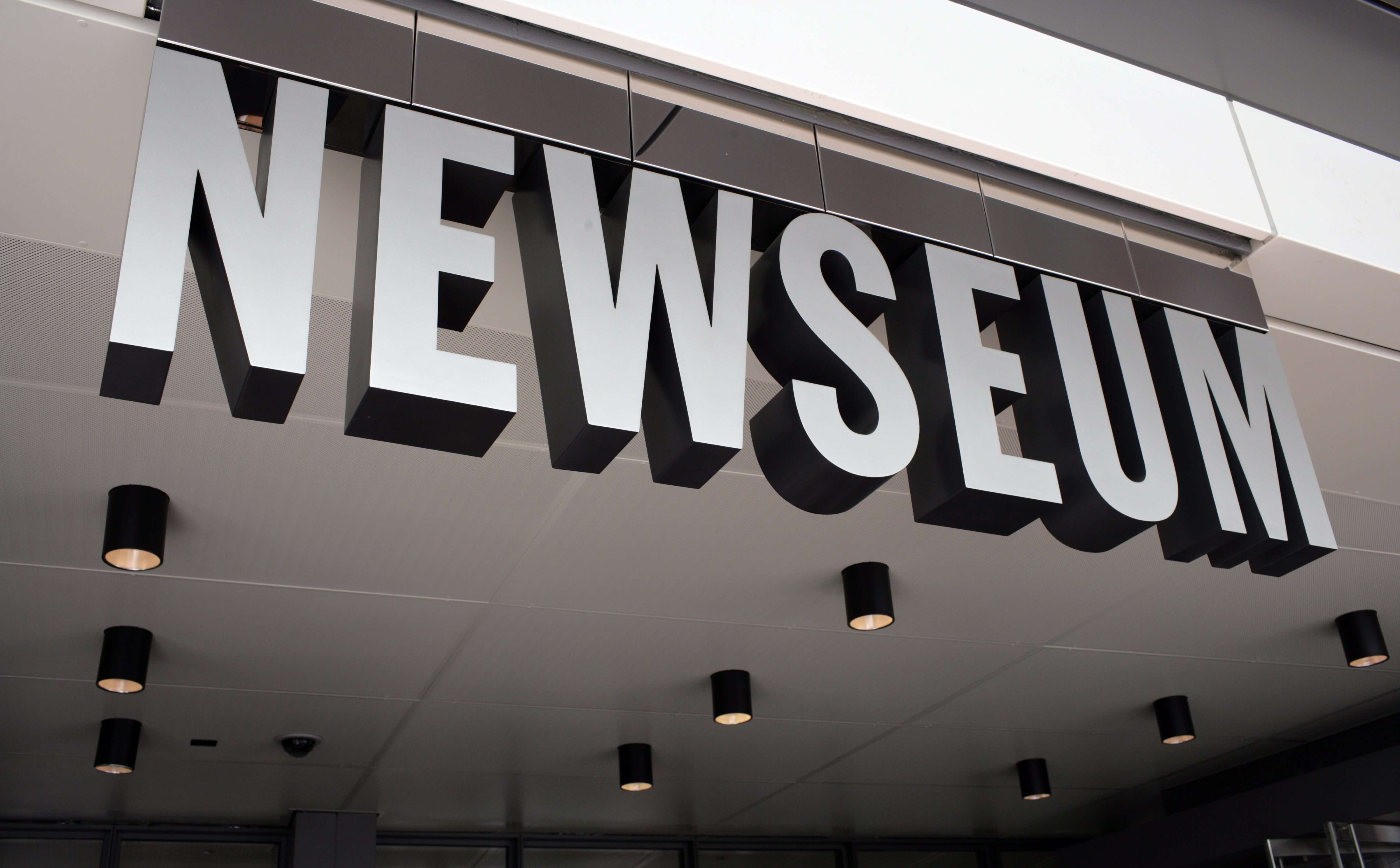 Entrance of Newseum. (Thomas Koehler&mdash;Photothek via Getty Images)
