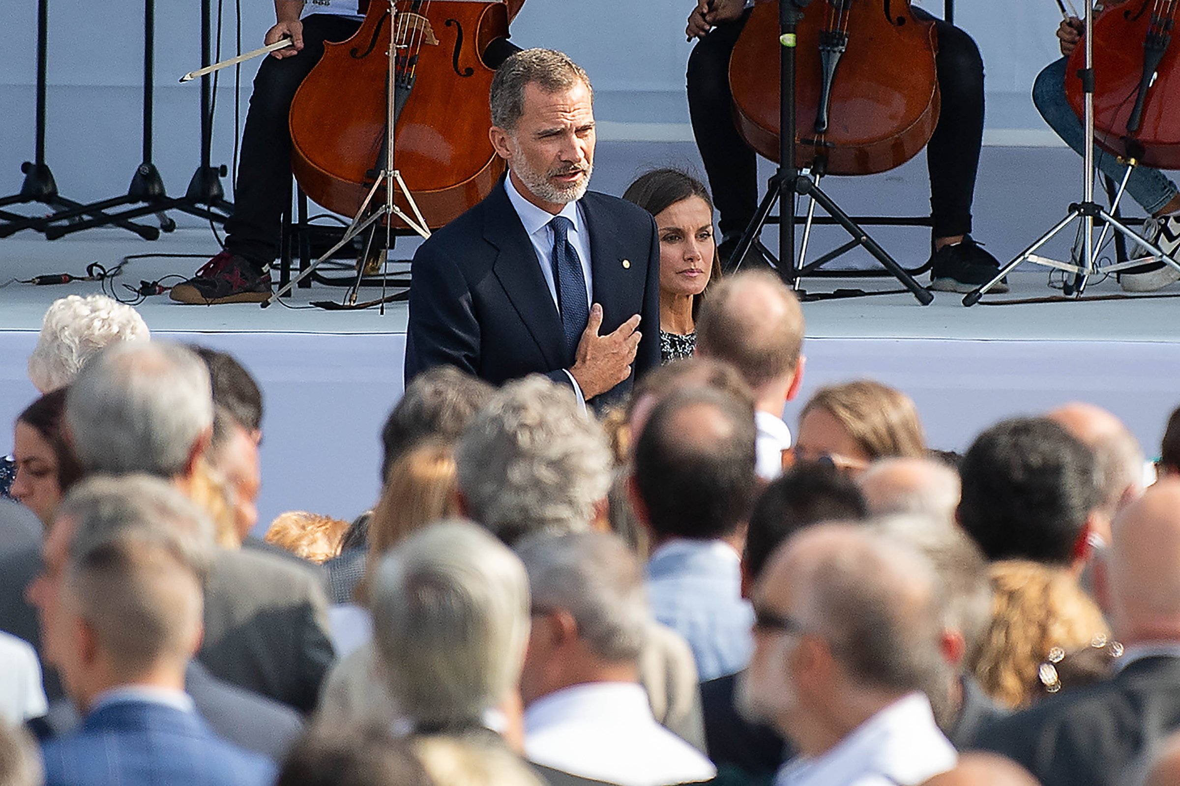 King Felipe VI and Queen Letizia at the ceremony
