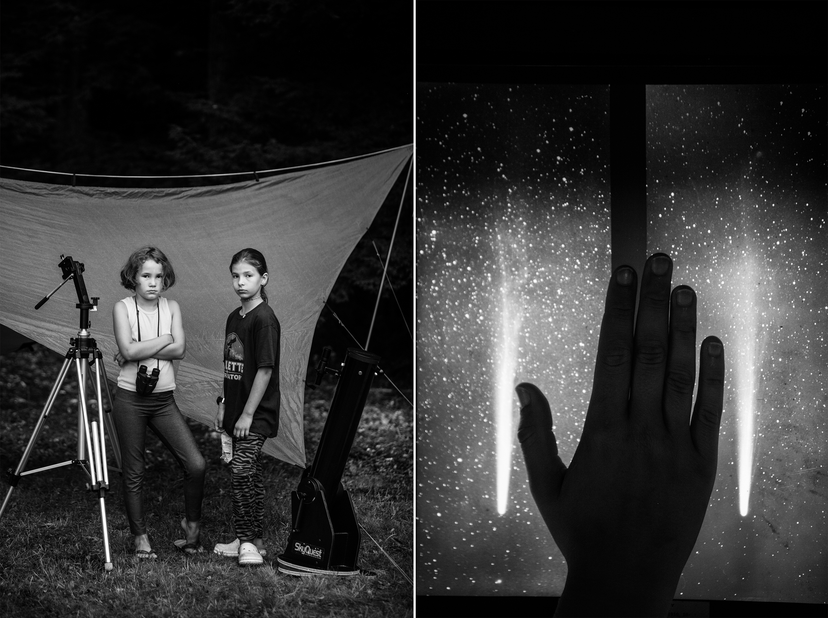 LeeAnna Goulette, 8, and Kaitlyn Goulette, 10. The sisters were encouraged by their parents to develop an interest in astronomy. (Robert Ormerod for TIME)
