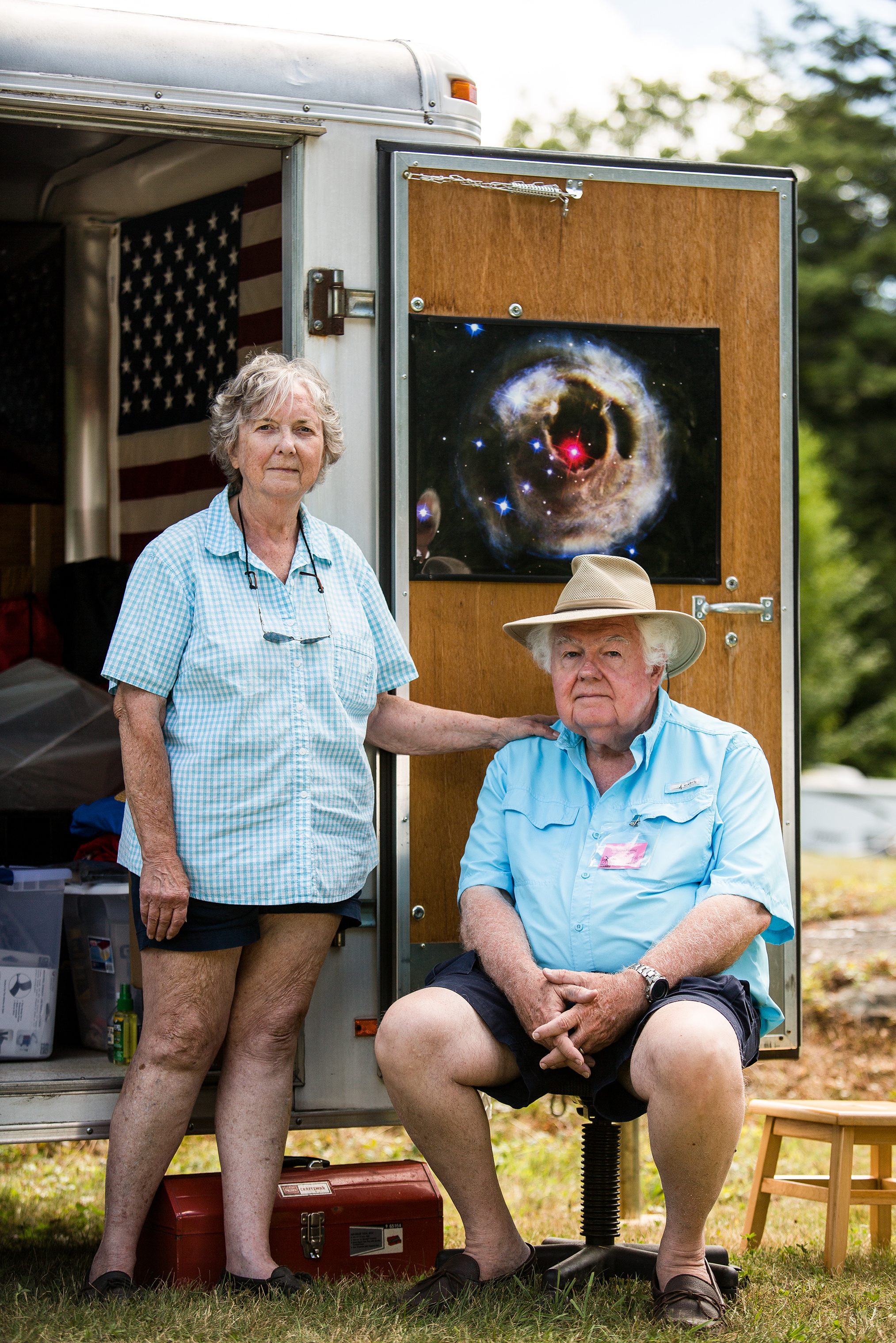 Dee and Roy Diffrient, from Monkton, Md. This is the couple's 25th year attending Stellafane. (Robert Ormerod for TIME)