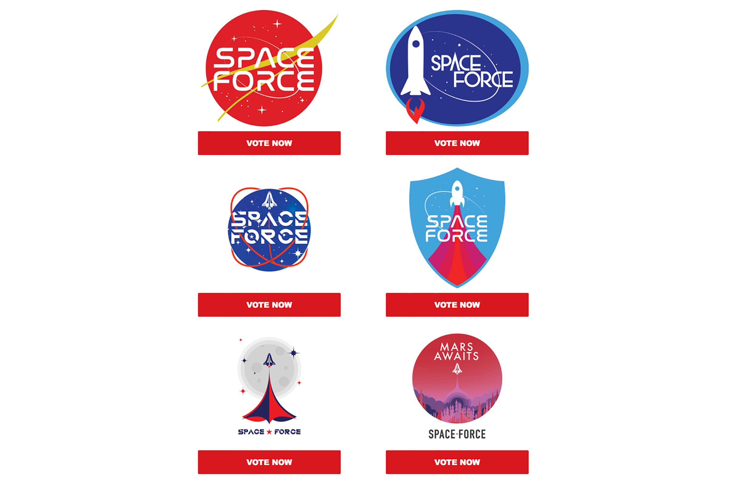 Trump Space Force logos