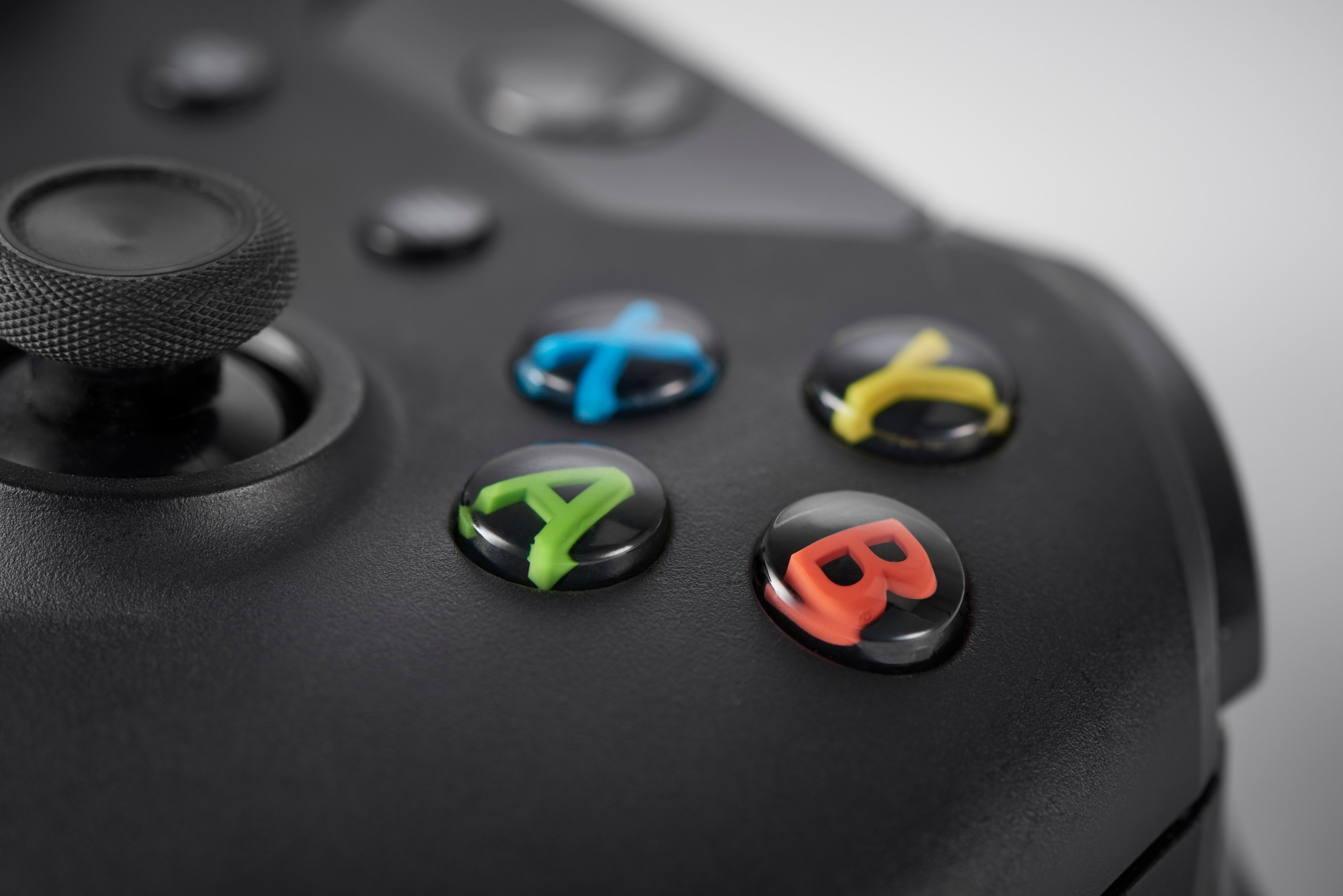 Detail of the buttons on a Microsoft Xbox One wireless controller, taken on January 22, 2016. (Future Publishing&mdash;Future Publishing)