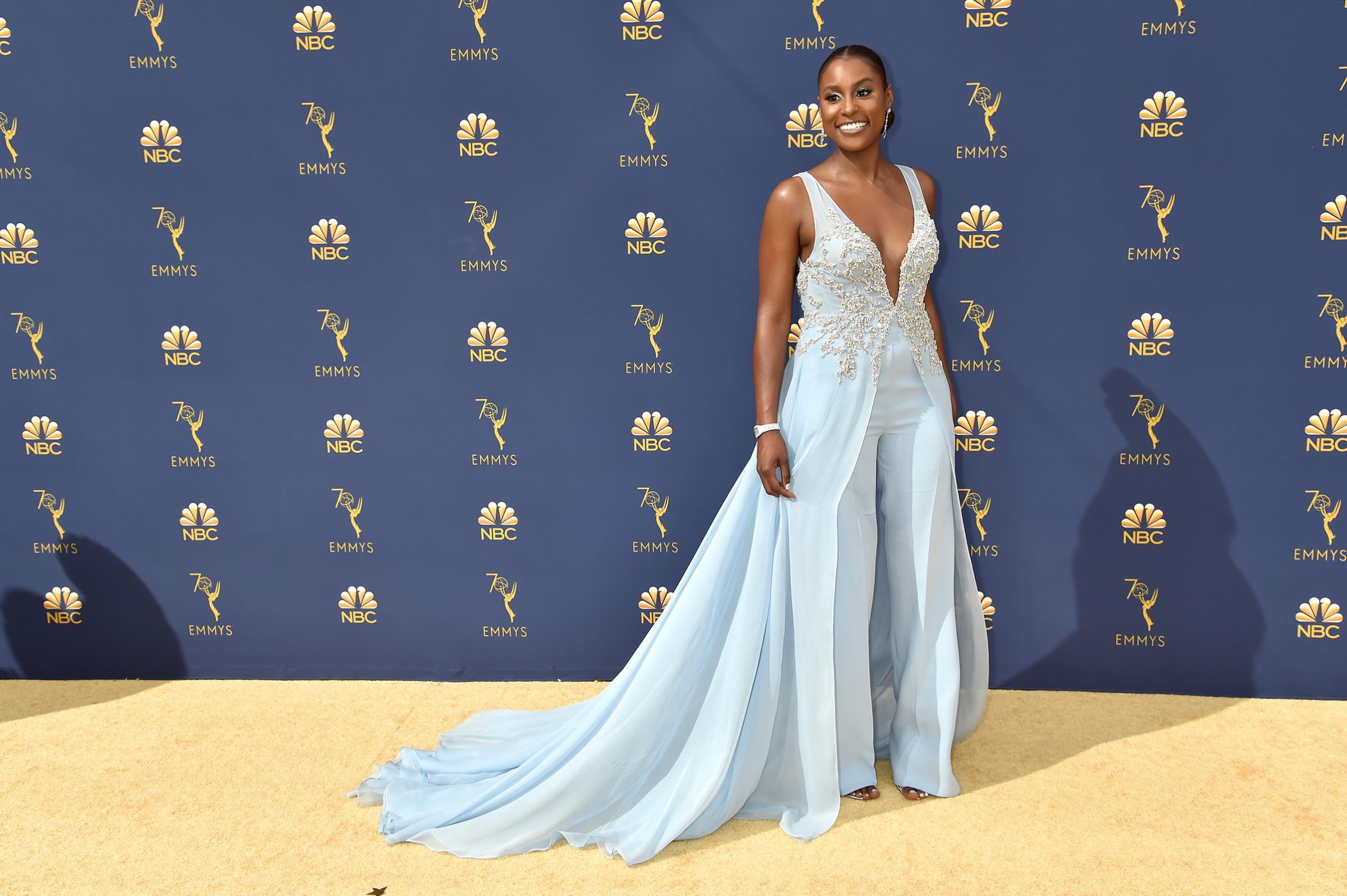 Issa Rae attends the 70th Emmy Awards on Sept. 17.