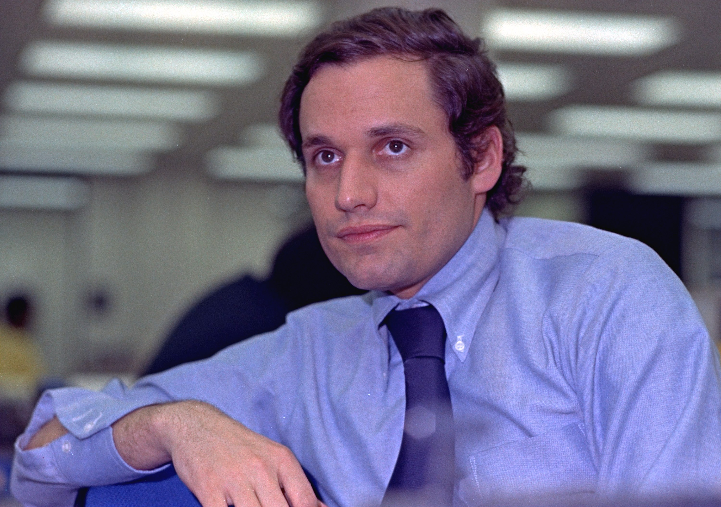 A close-up of reporter Bob Woodward on May 7, 1973. (AP—REX/Shutterstock)