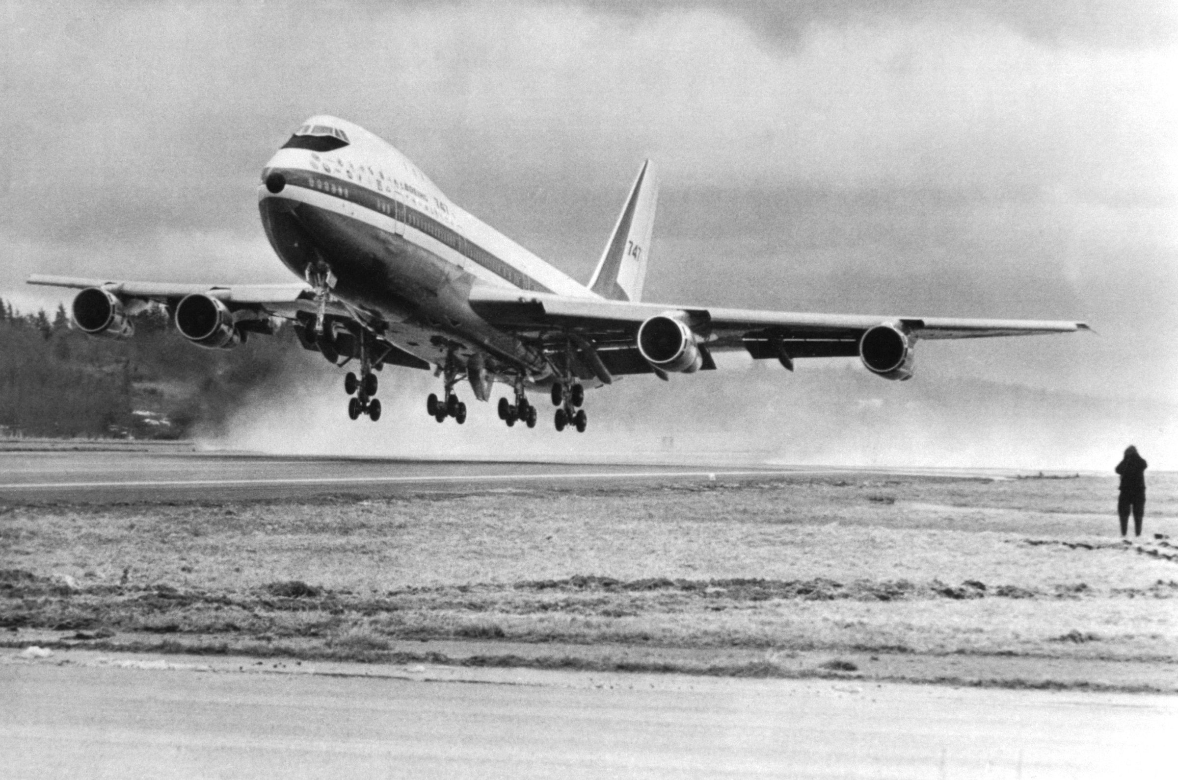 First Takeoff of Boeing 747