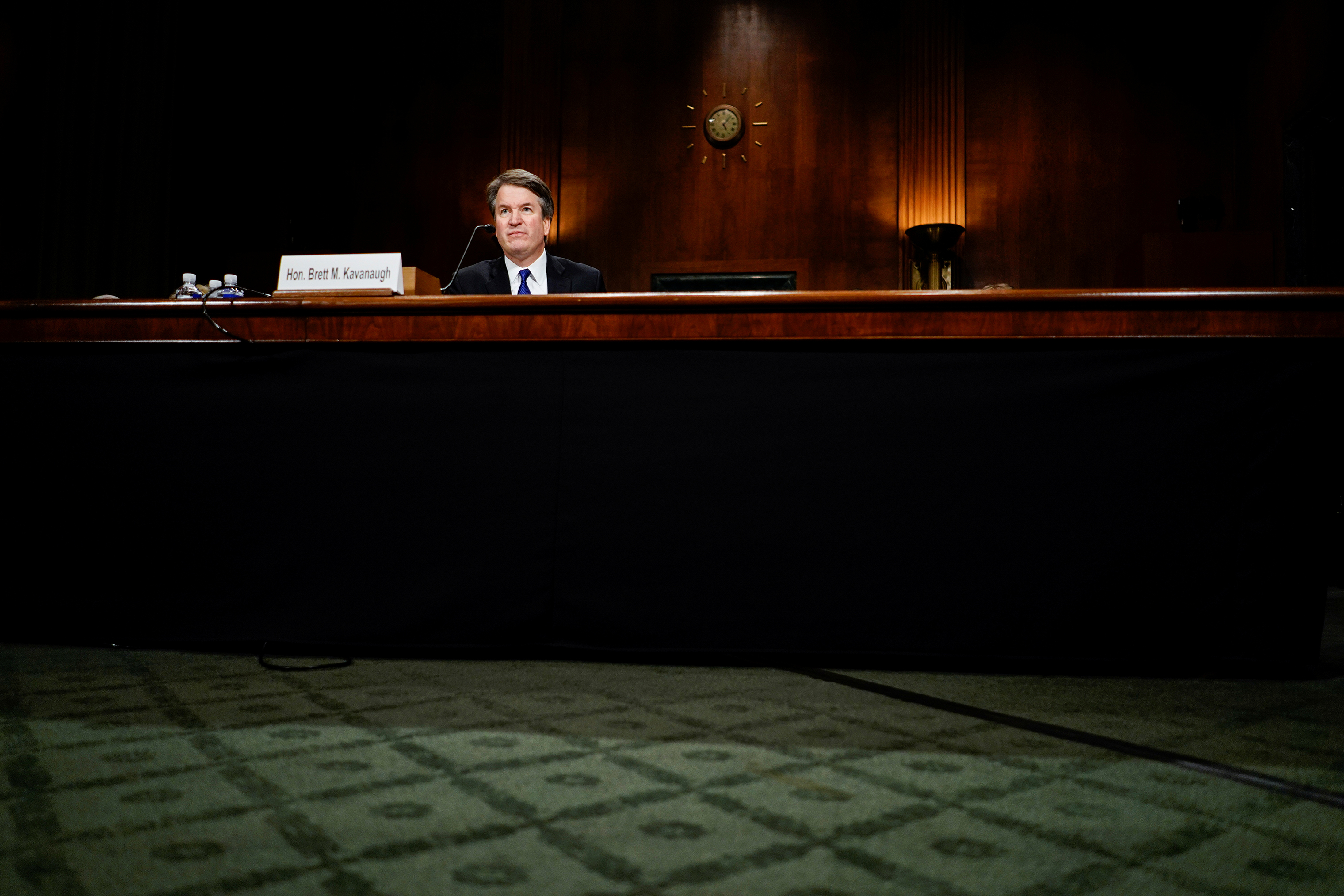 Judge Brett M. Kavanaugh at the Senate Judiciary Committee hearing on Sept. 27. (Melina Mara—Pool/Reuters)