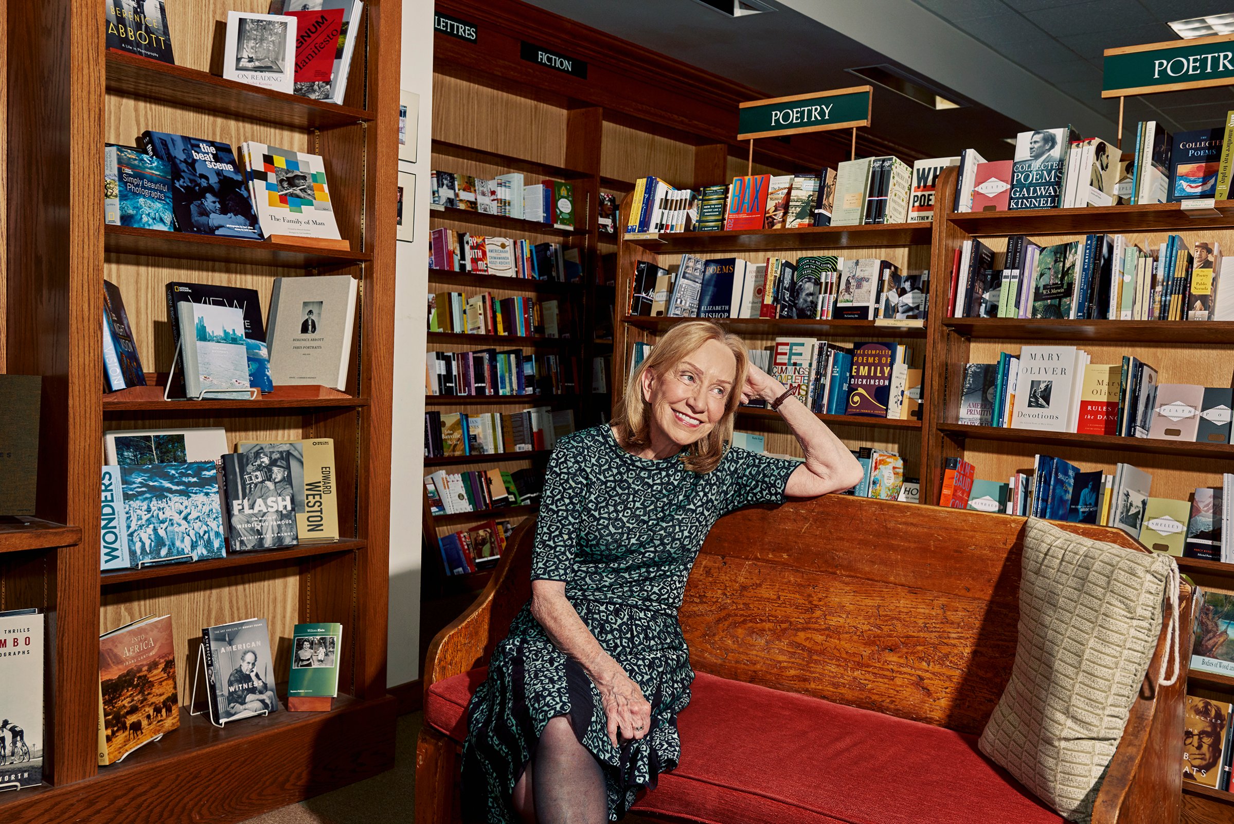 Goodwin at the Concord Bookshop in Concord, Mass. For pleasure reading, she opts for mysteries