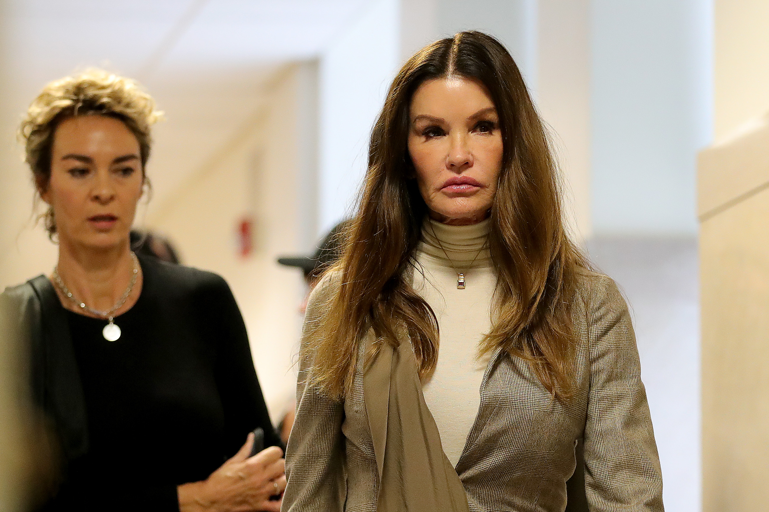 Former model Janice Dickinson arrives at the sentencing hearing for the sexual assault trial of entertainer Bill Cosby at the Montgomery County Courthouse in Norristown, Pennsylvania on September 24, 2018. (Photo by David MAIALETTI / POOL / AFP) (DAVID MAIALETTI&mdash;AFP/Getty Images)