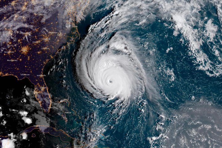 Satellite image of Hurricane Florence