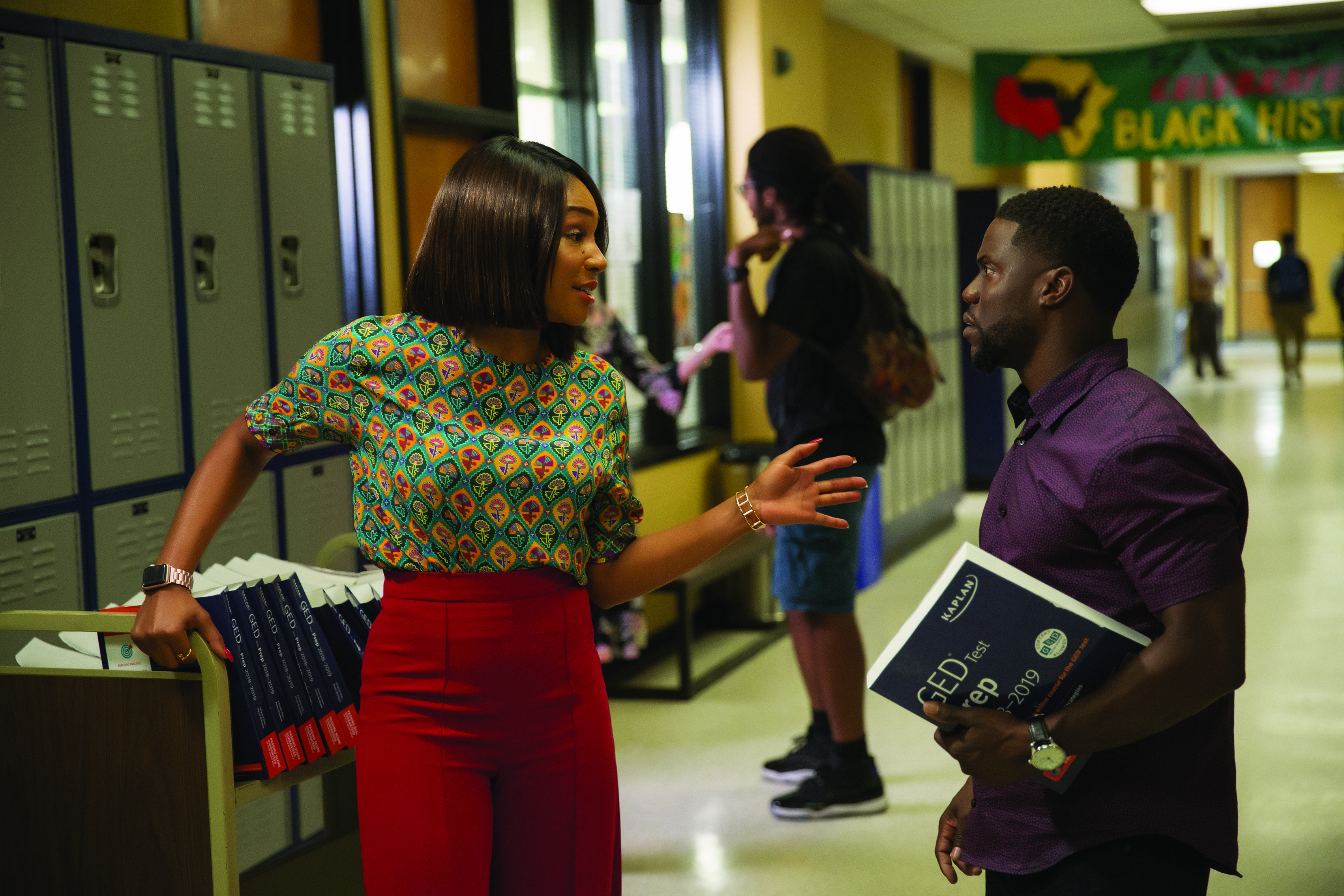 Haddish and Hart spar as a mismatched teacher and student (Universal)