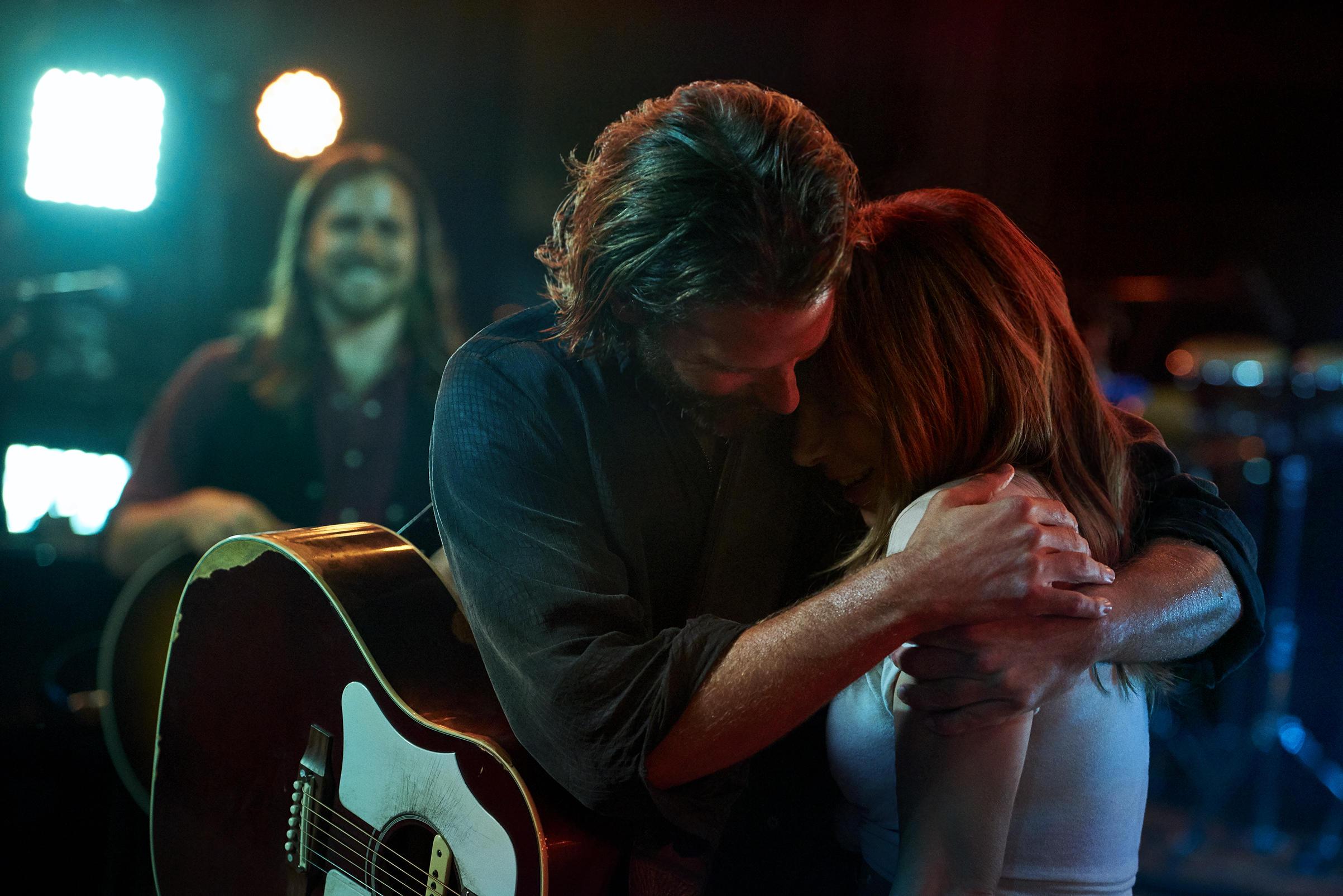 Bradley Cooper and Lady Gaga as Jackson Maine and Ally in "A Star is Born." (Peter Lindbergh — Warner Brothers)