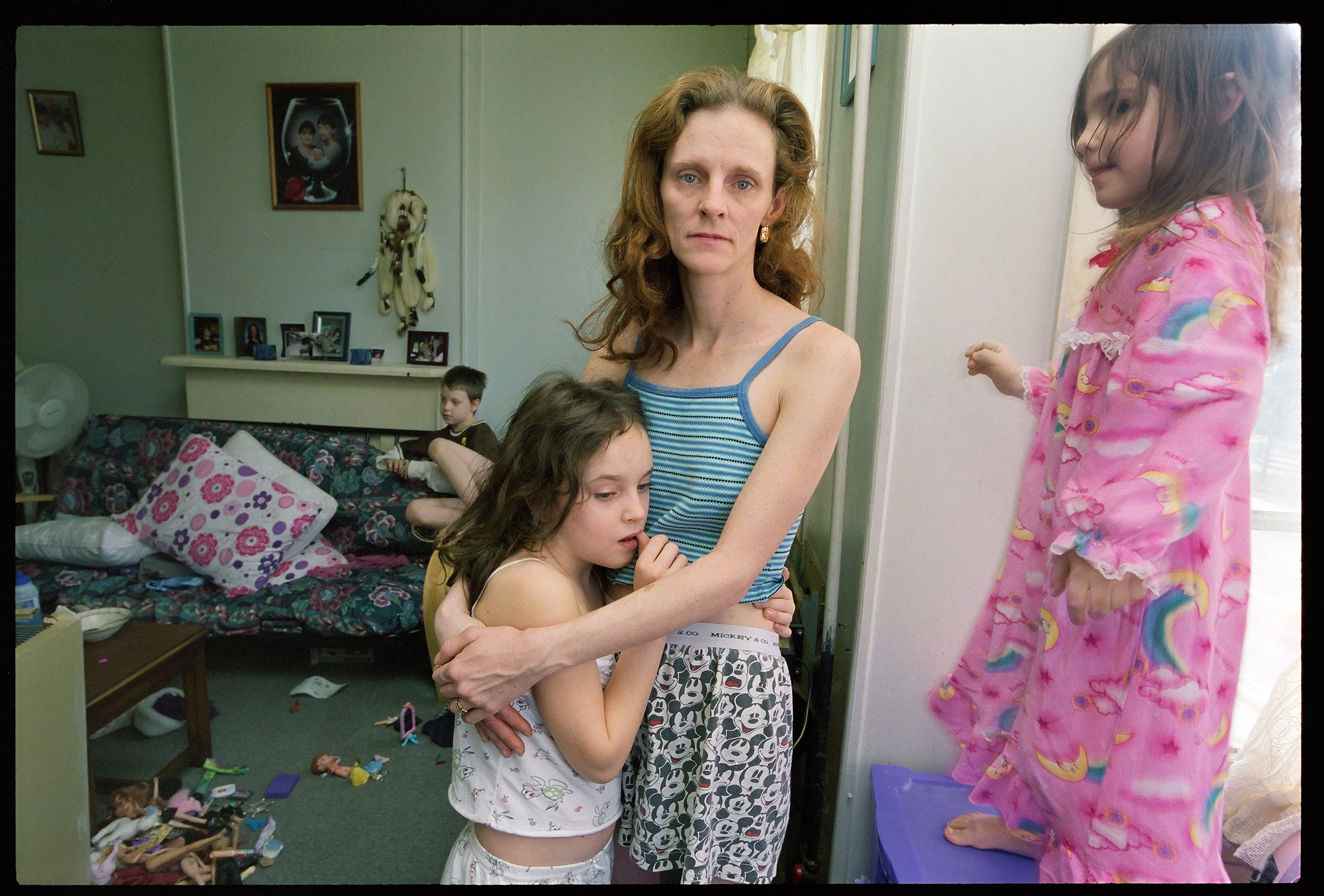 Lori Smith and her son, Darien and her daughters Megan and Katie all moved into an apartment in Debs house after they were evicted in 2006," says Kenneally. (Brenda Ann Kenneally")