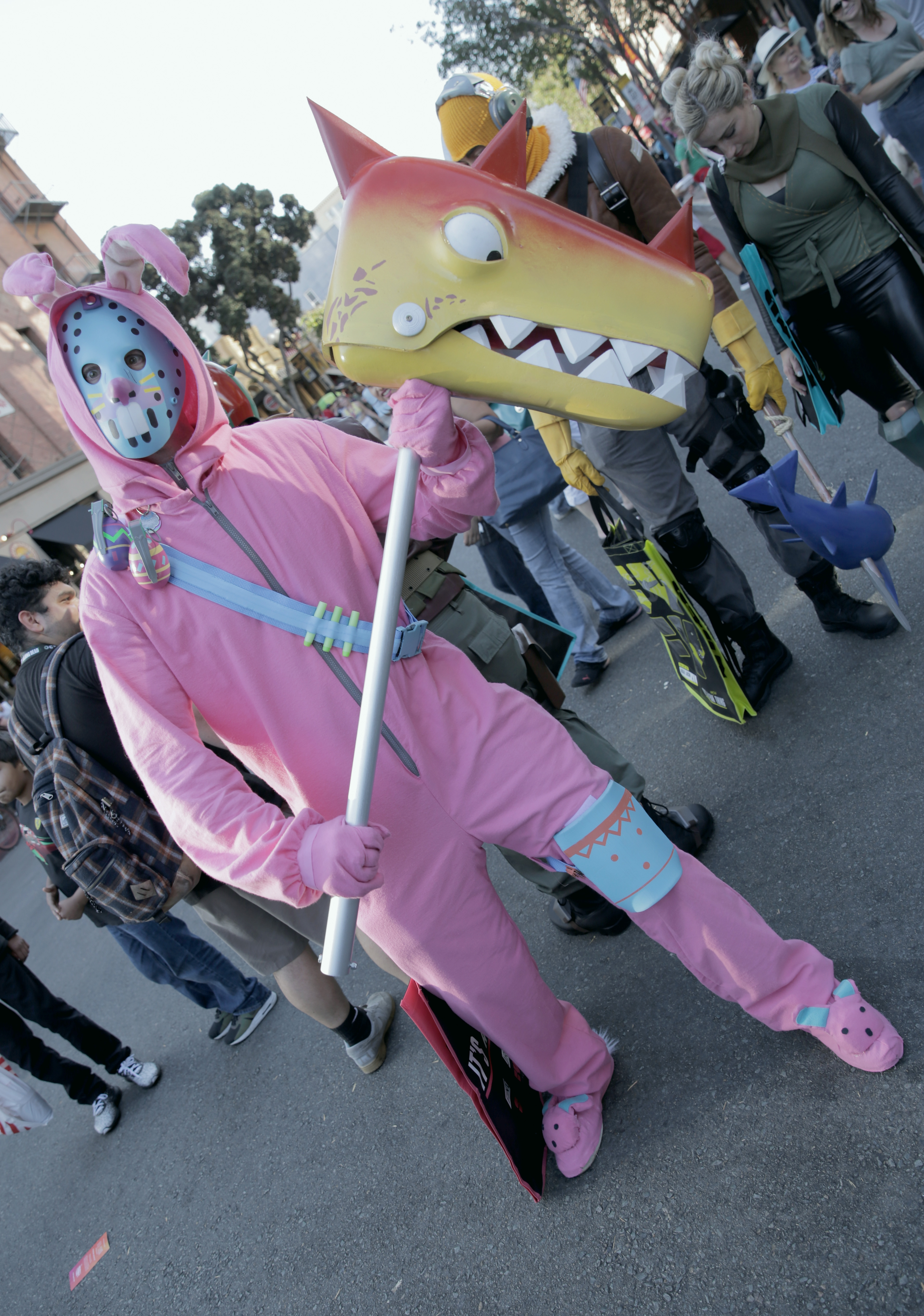 A fan in cosplay attends 2018 Comic-Con International on July 19, 2018 in San Diego, California. (Photo by Quinn P. Smith/Getty Images) (Quinn P. Smith—Getty Images)