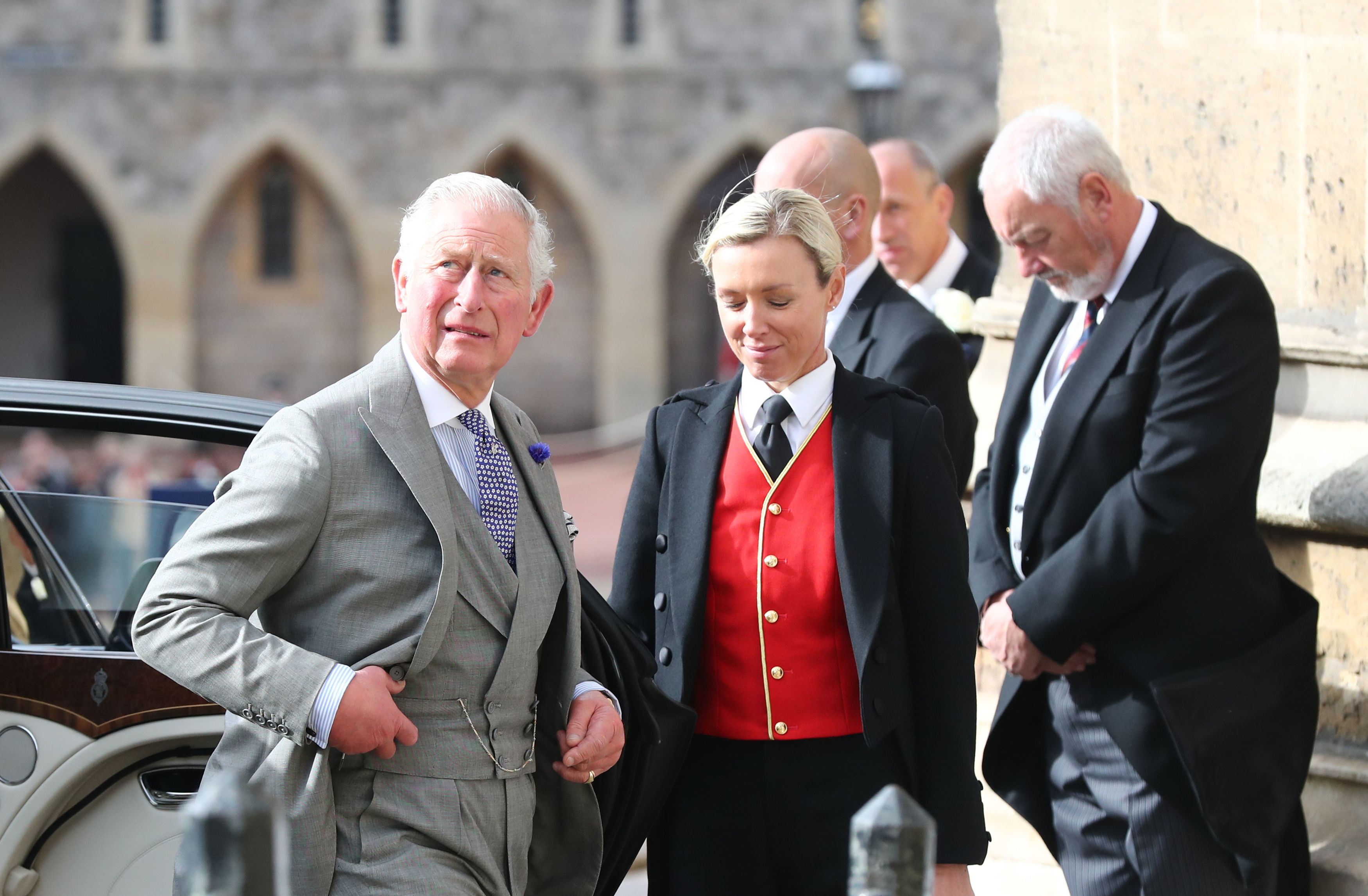 OCT 12: Prince Charles, Prince of Wales attends the wedding of Princess Eugenie of York to Jack Brooksbank at St. George's Chapel in Windsor, England. (WPA Pool—Getty Images)