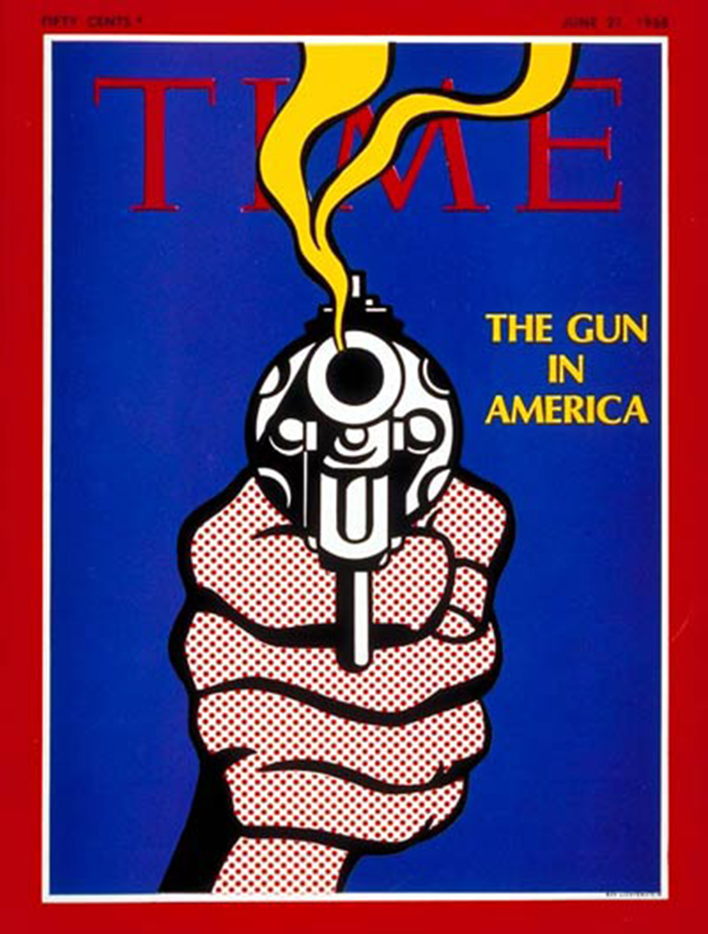 The Jun. 21, 1968, cover of TIME following the assassination of Robert F. Kennedy on Jun. 6 (Roy Lichtenstein)