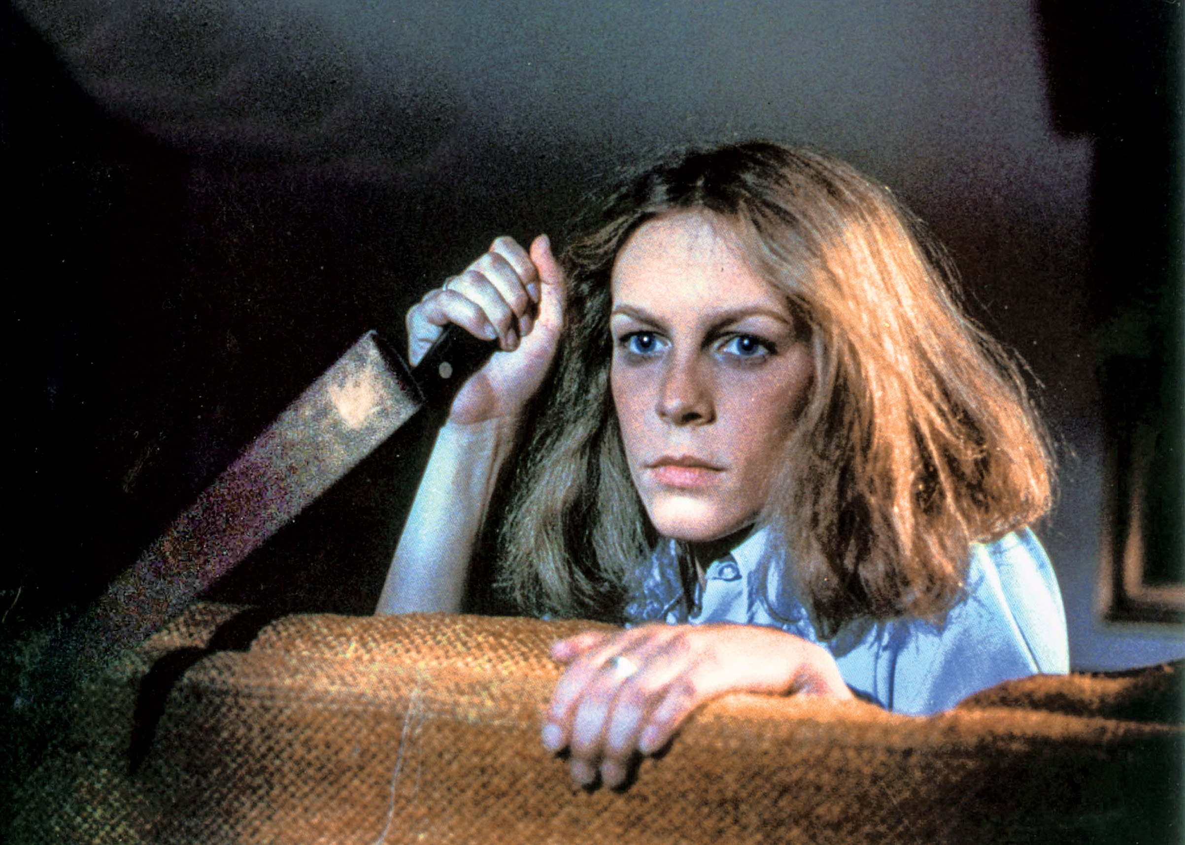 Jamie Lee Curtis as Laurie in "Halloween". (Mary Evans—Compass International Pictures)