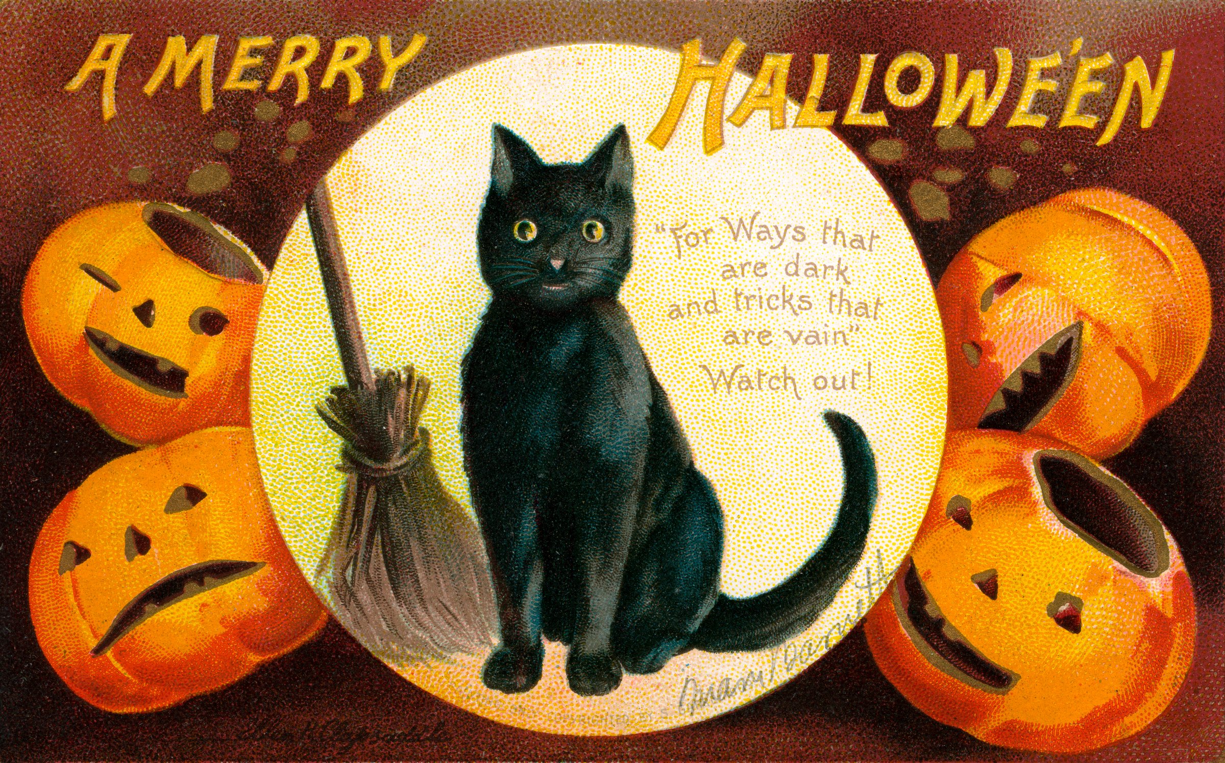 A Merry Halloween Illustration