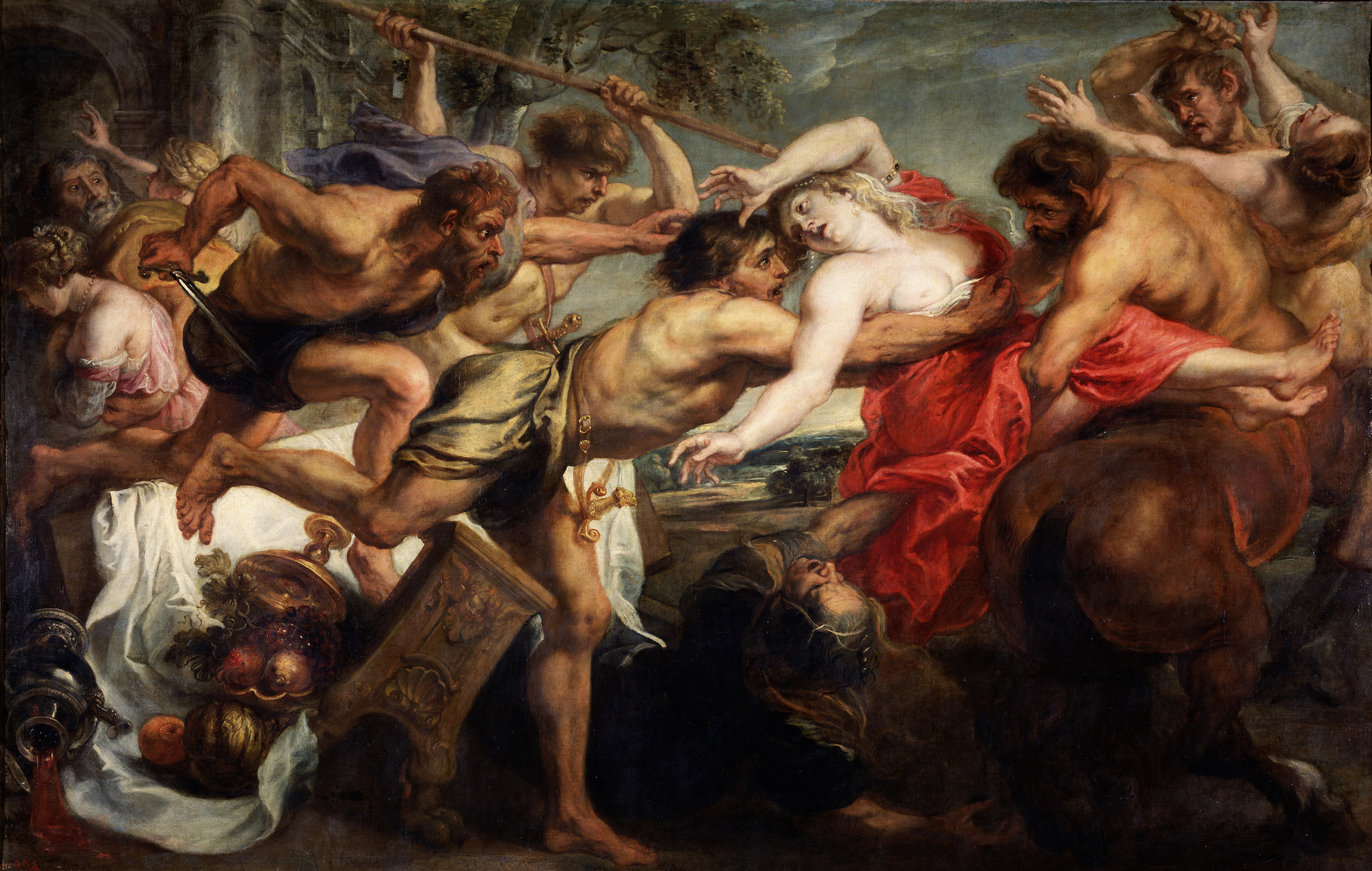 The Abduction of Hippodamia, or Lapiths and Centaurs, 1636-1638. Found in the collection of the Museo del Prado, Madrid.