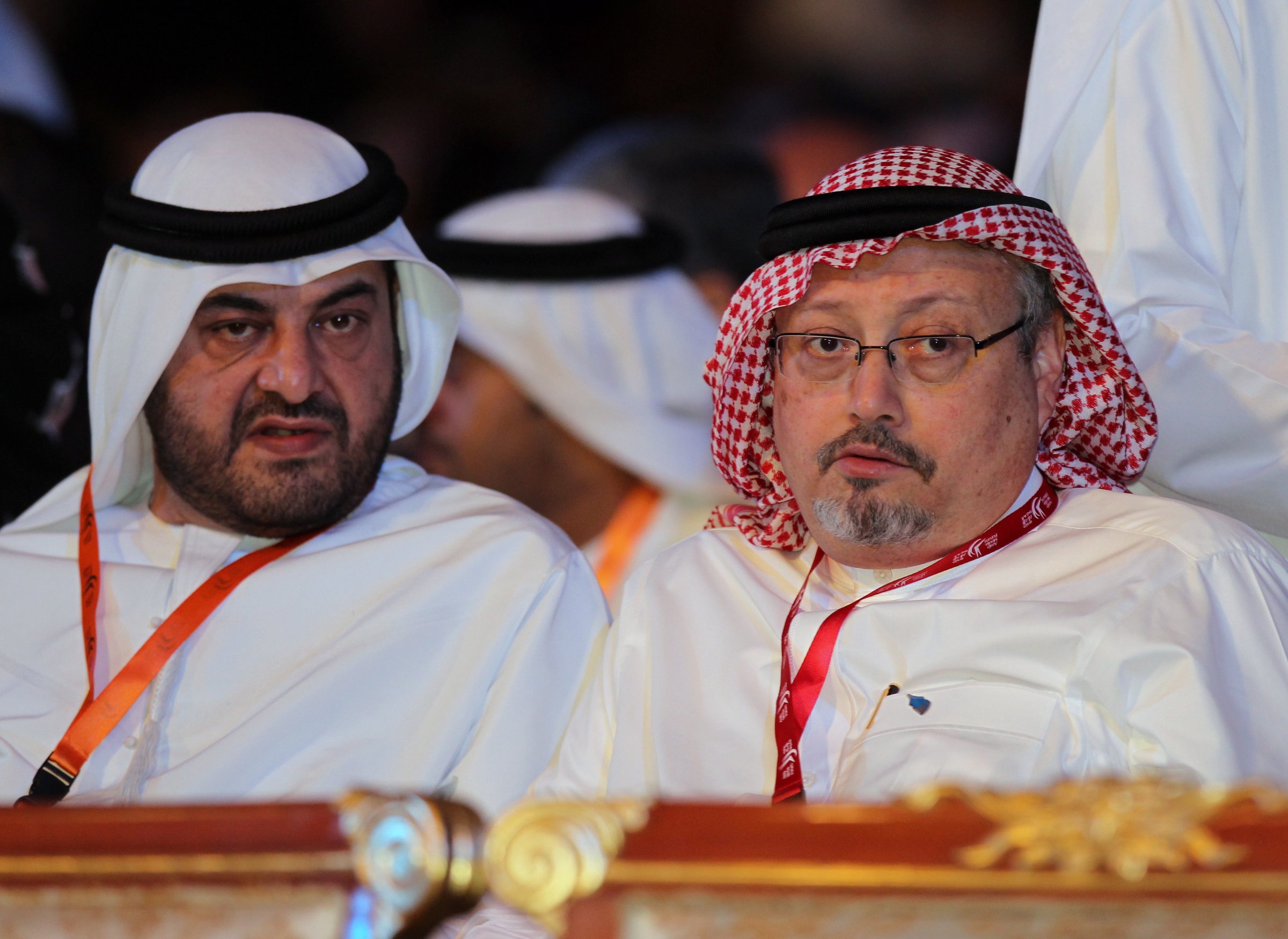 Jamal Khashoggi attends the UAE Arab Media Forum 2012