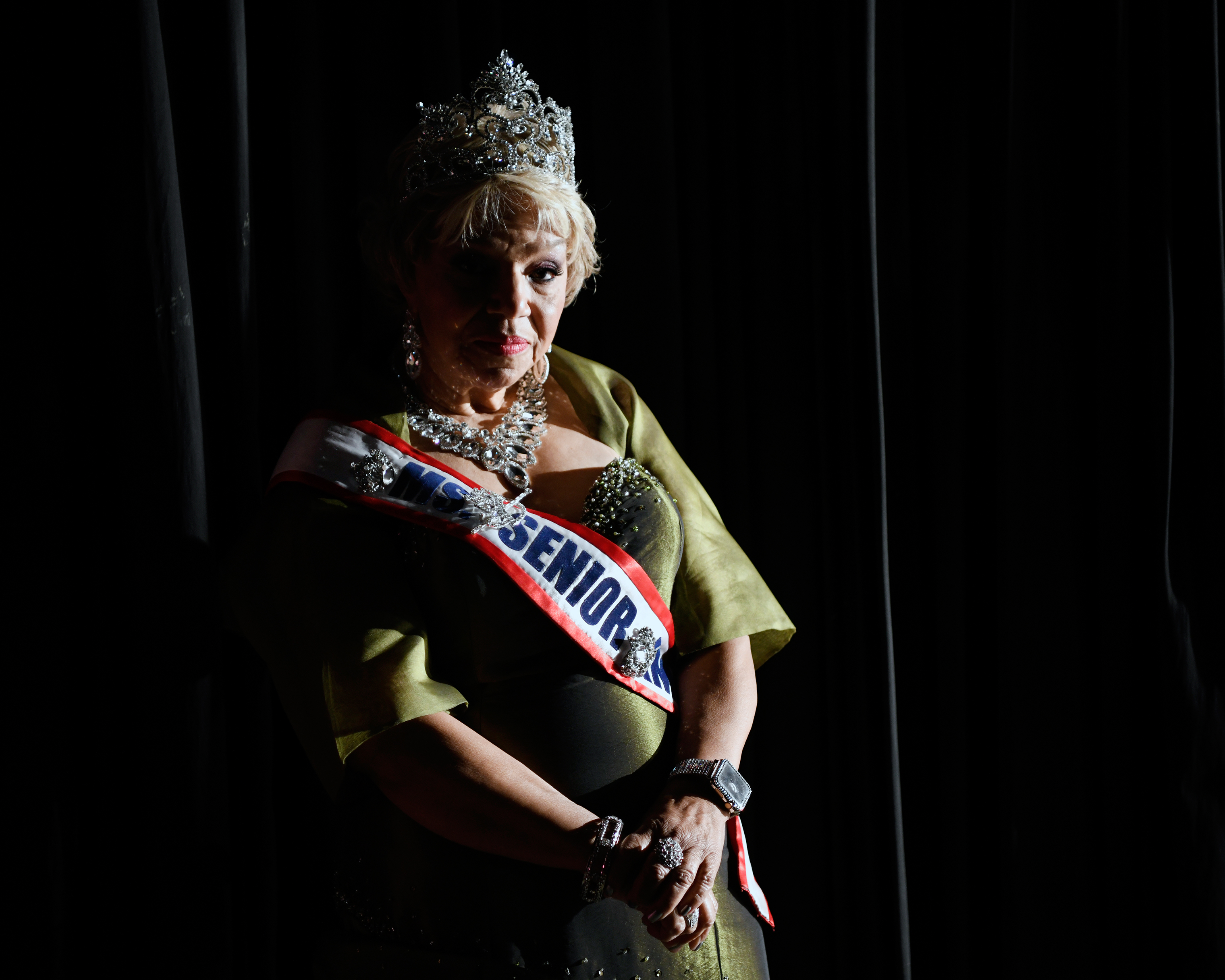 "It’s been an exciting, wonderful year. I would recommend it for anyone in my age group. It’s a once in a lifetime experience." Carolyn Slade Harden won the 2017 Ms. Senior America Pageant. (Rosa Polin for TIME)