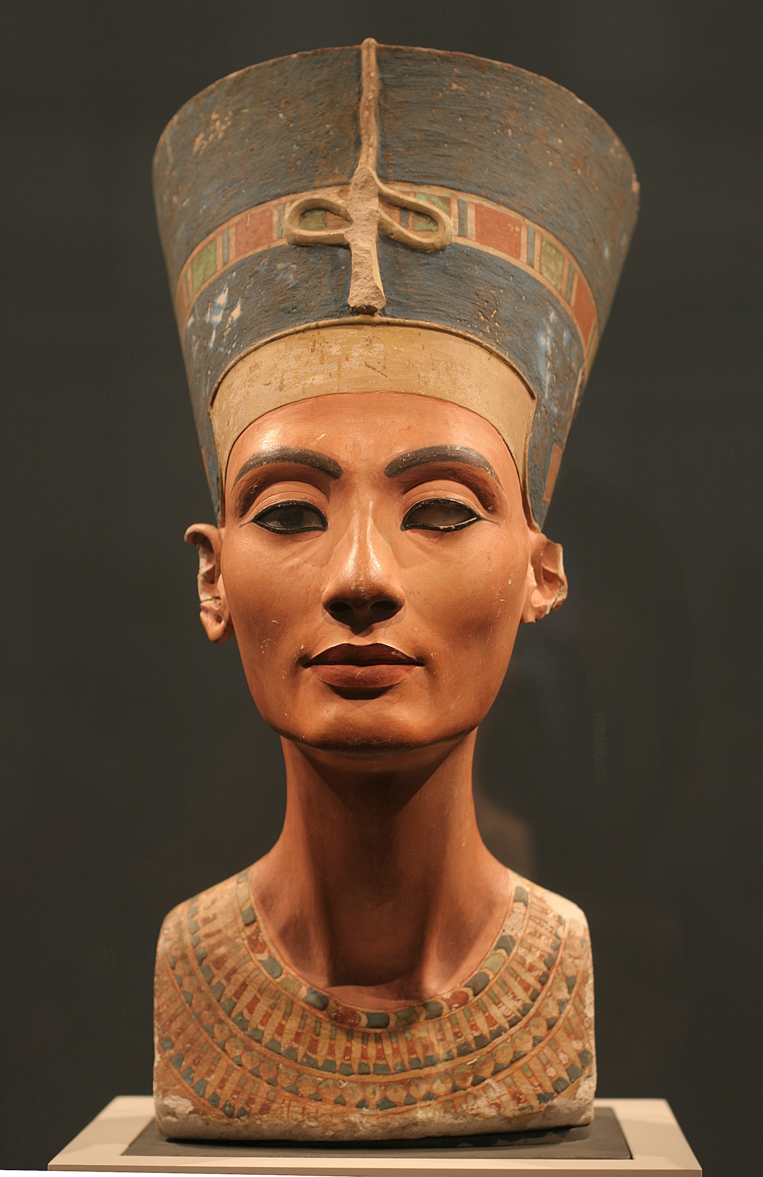 The Nefertiti Bust, ca 1350 BC. Found in the collection of the Staatliche Museen, Berlin. (Heritage Images/Getty Images)