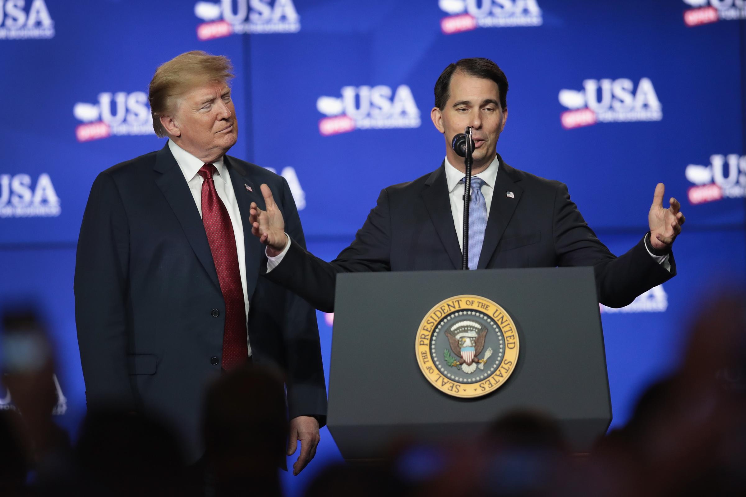 President Trump and Governor Scott Walker Attend Groundbreaking Of Foxconn Factory In Wisconsin
