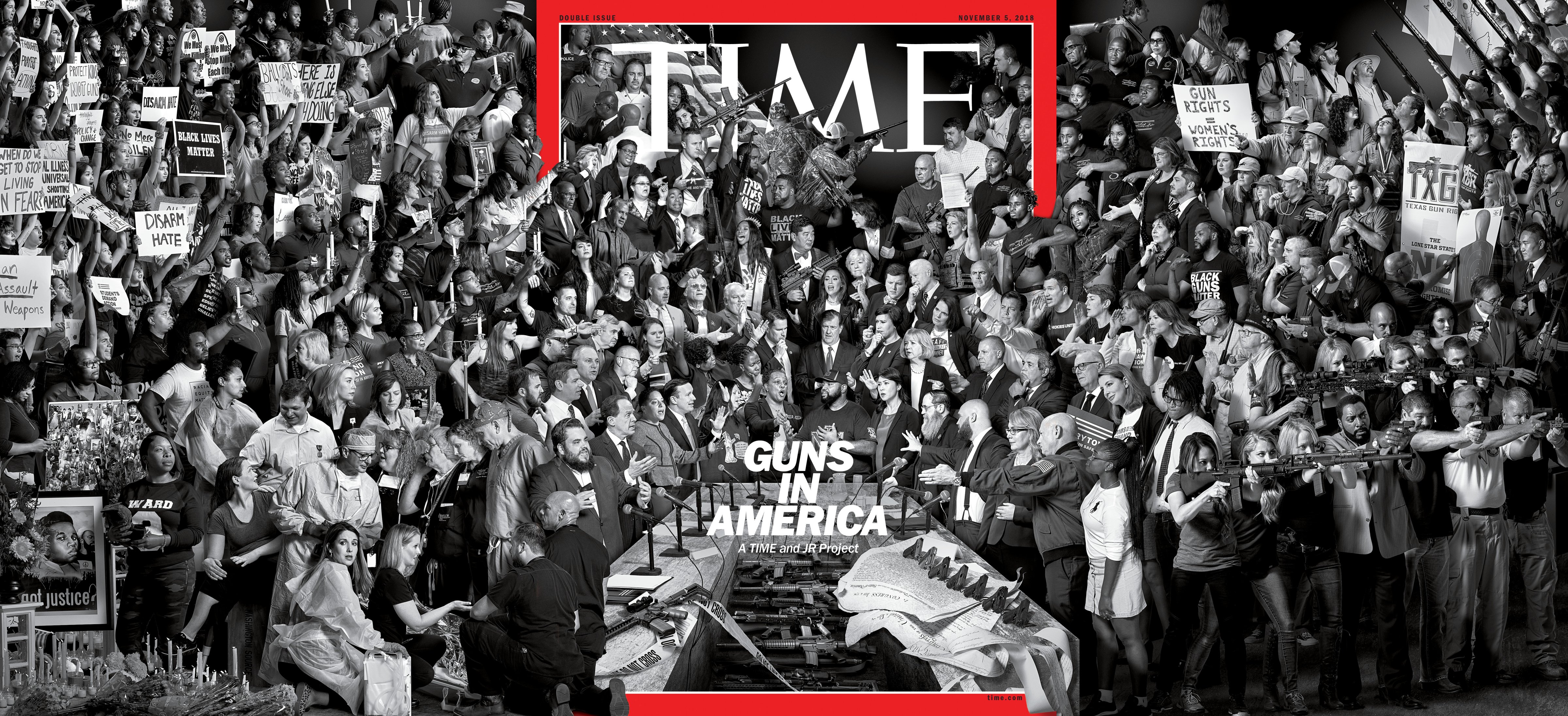 Guns in America TIME cover (A TIME and JR Project)