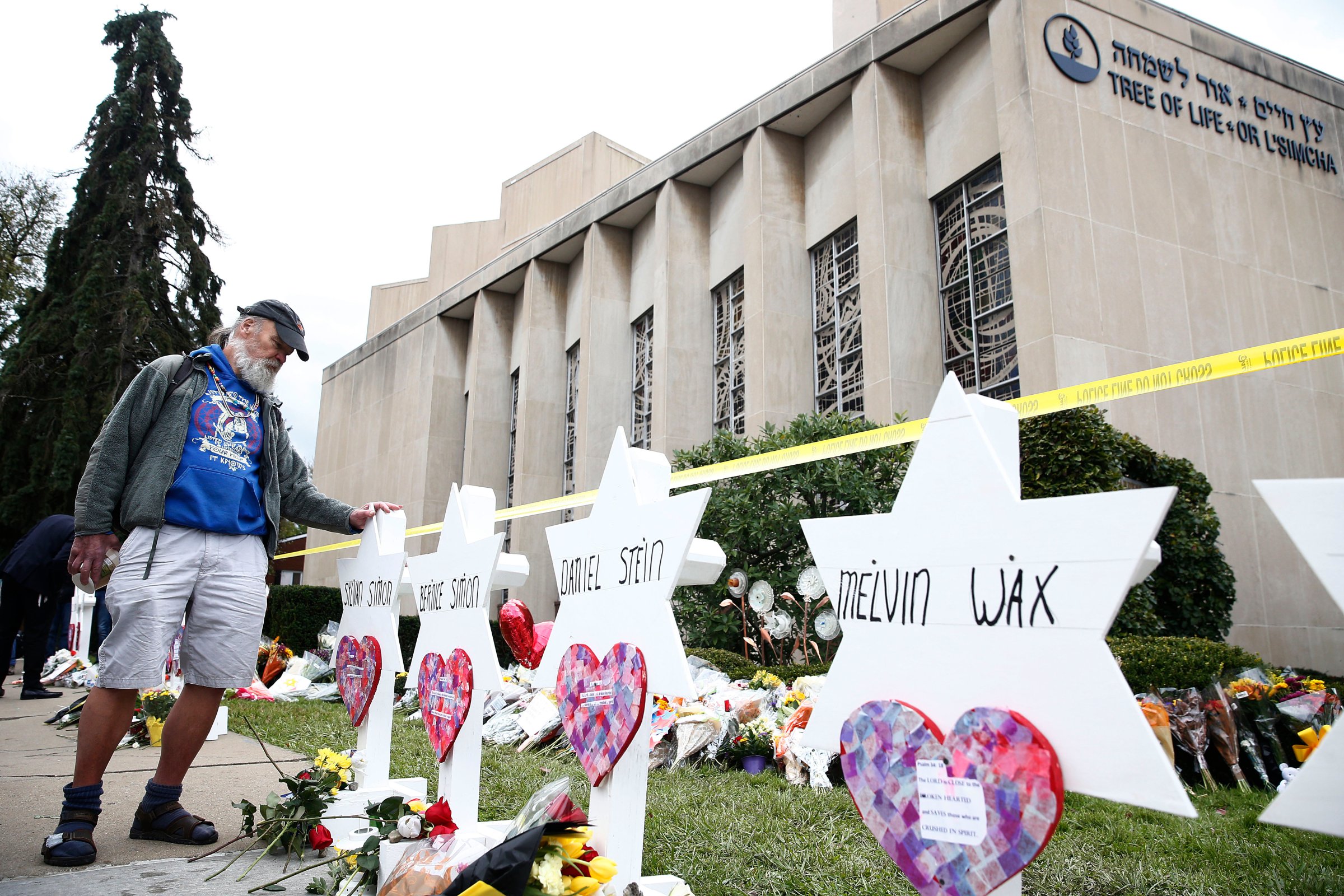 Vigil for victims of synagogue shooting, Pittsburgh, USA - 29 Oct 2018