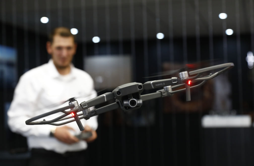 A DJI Mavic 2 Drone is shown at the 2018 IFA consumer electronics and home appliances trade fair during the fair's press day on August 30, 2018 in Berlin, Germany. (Michele Tantussi&mdash;Getty Images)