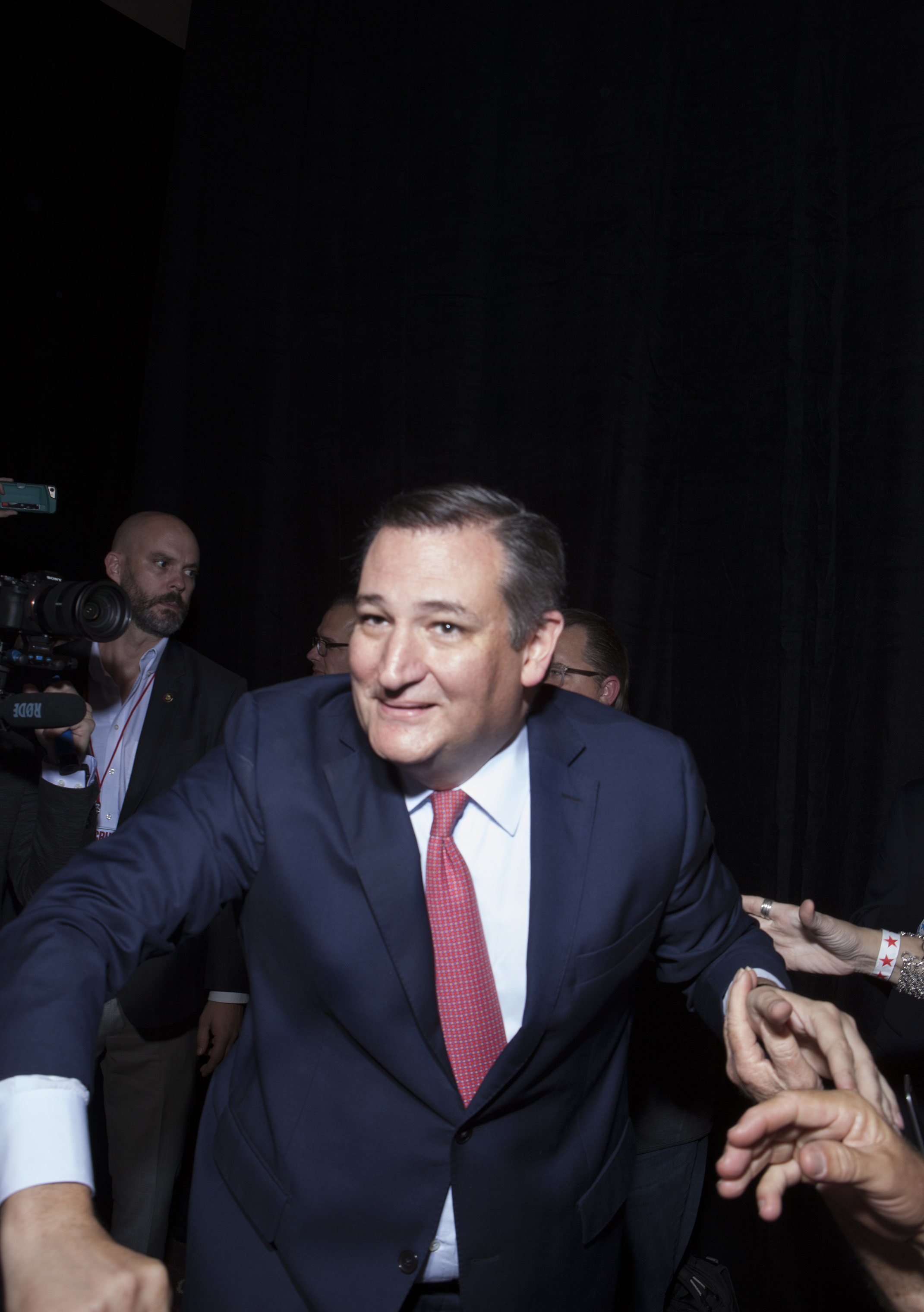 Sen. Ted Cruz after declaring victory at his Election Night event in Houston. (Brent Humphreys for TIME)